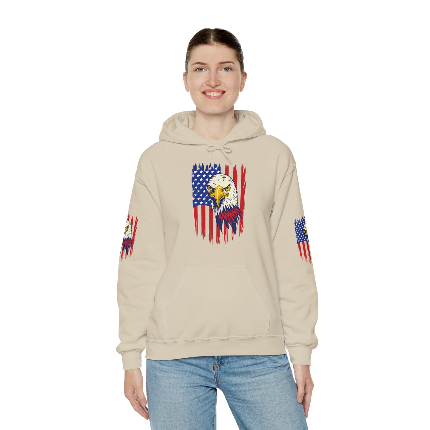 Princess Grace Patriotic Eagle Unisex Heavy Blend Hoodie