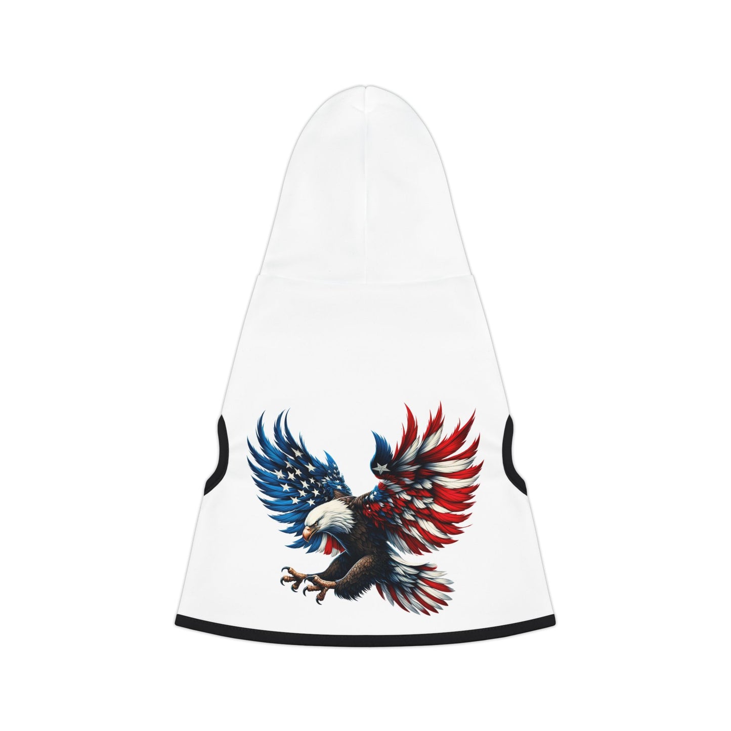 Princess Grace Patriotic Eagle Pet Hoodie Perfect for Independence Day Celebrations