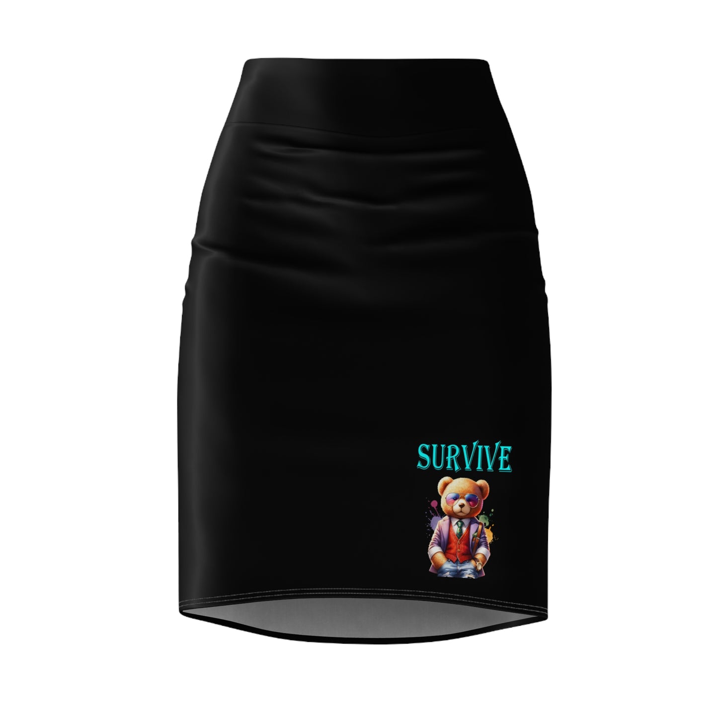 Princess Grace Survive Women's Pencil Skirt Stylish and Playful Design for Everyday Wear