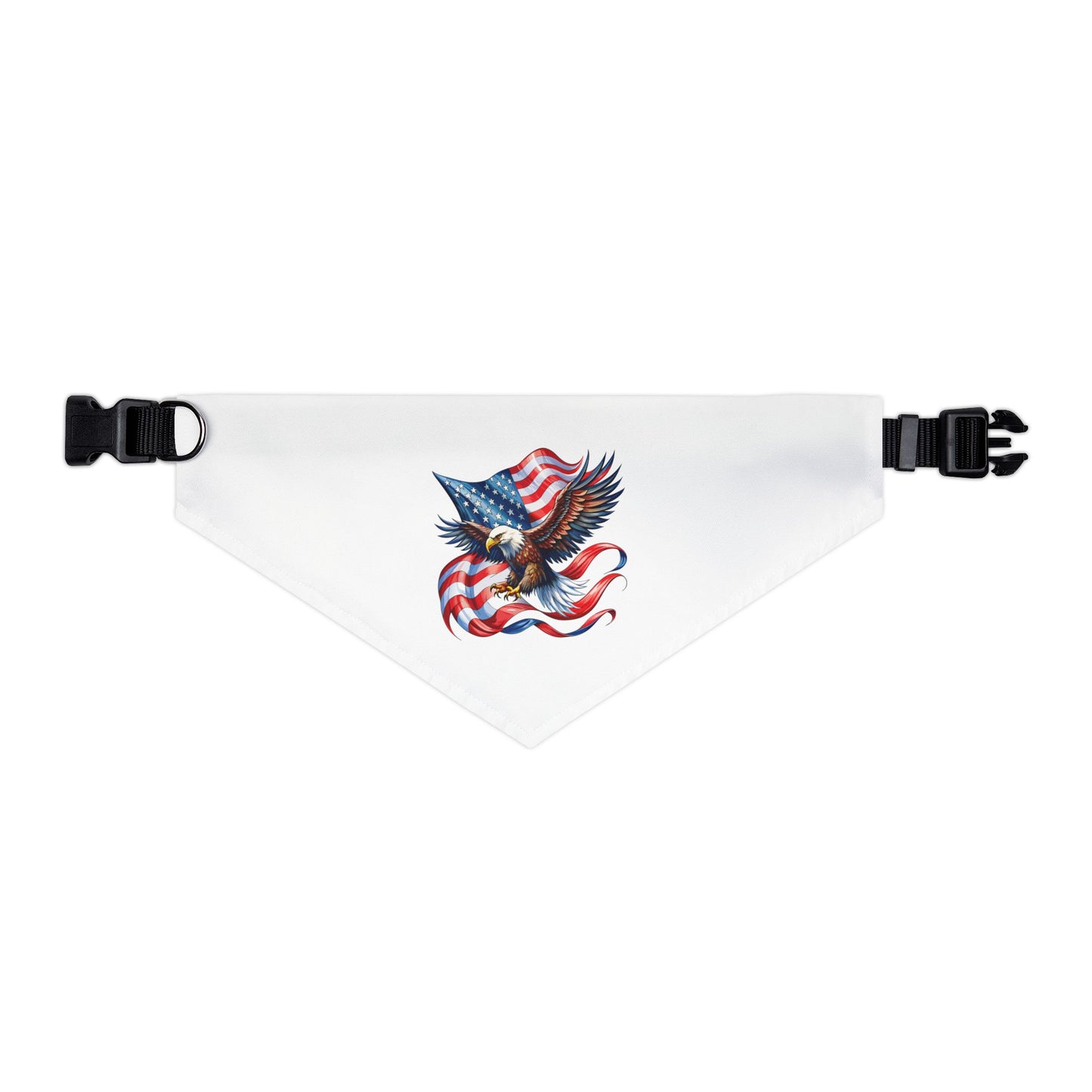 Princess Grace Patriotic Pet Bandana Collar Eagle & American Flag Design for Dogs