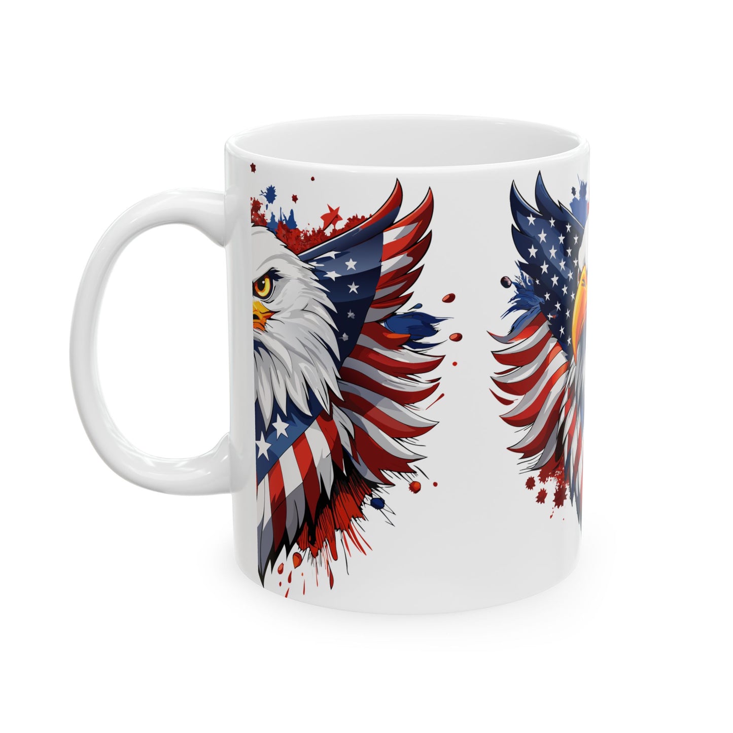 Princess Grace Patriotic Eagle Ceramic Mug 11oz & 15oz