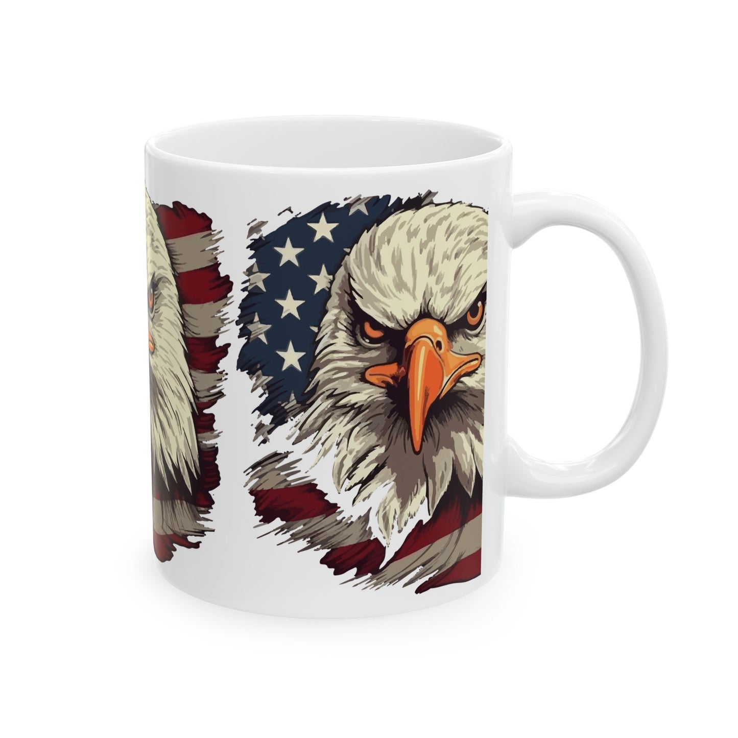 Princess Grace Patriotic Eagle Ceramic Mug 11oz & 15oz