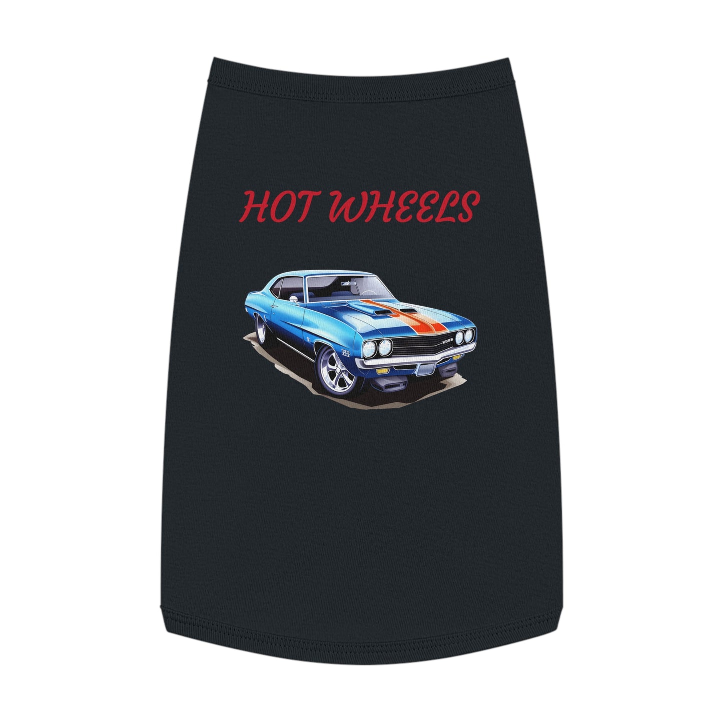 Princess Grace Retro Hot Wheels Pet Tank Top Stylish Dog Apparel for Car Lovers
