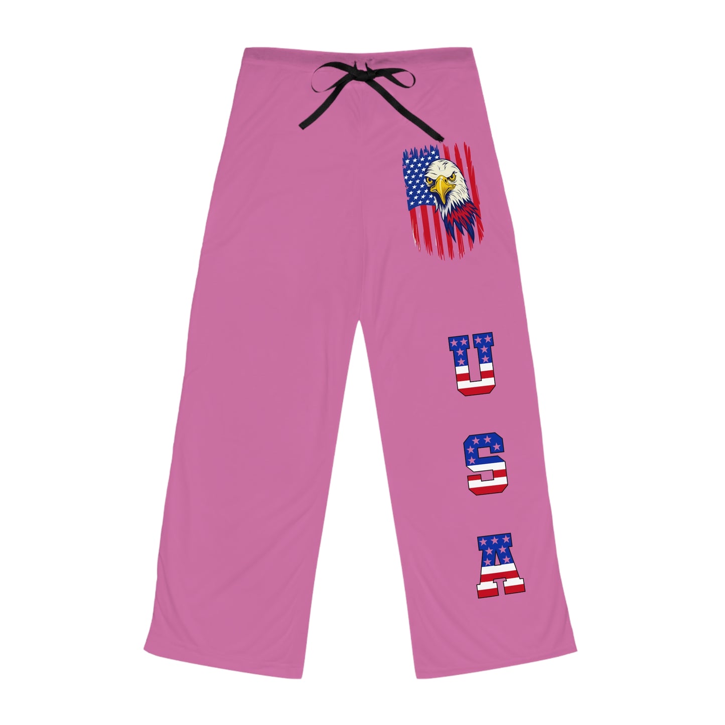 Princess Grace Patriotic Pajama Pants with USA Eagle Design