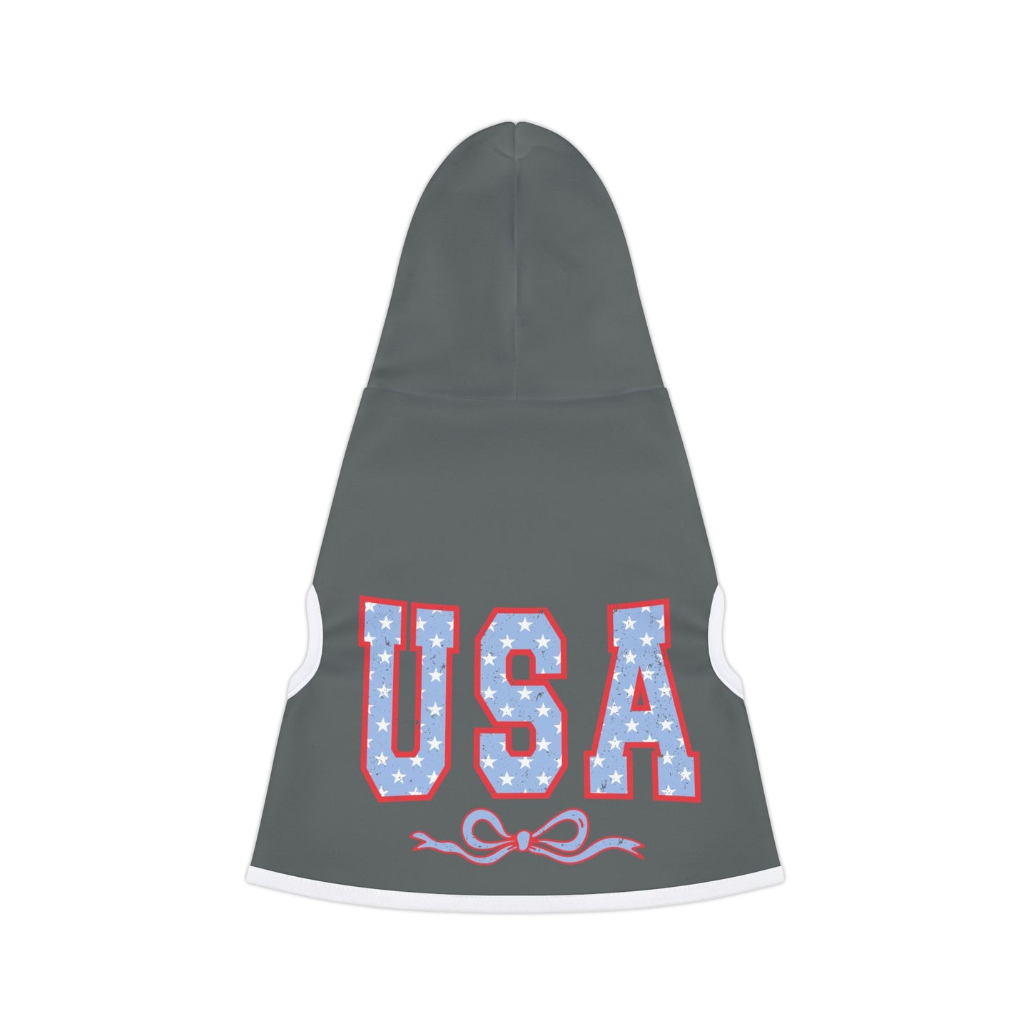 Princess Grace USA Stars & Stripes Pet Hoodie Stylish Dog Sweater for Festivals & Holidays