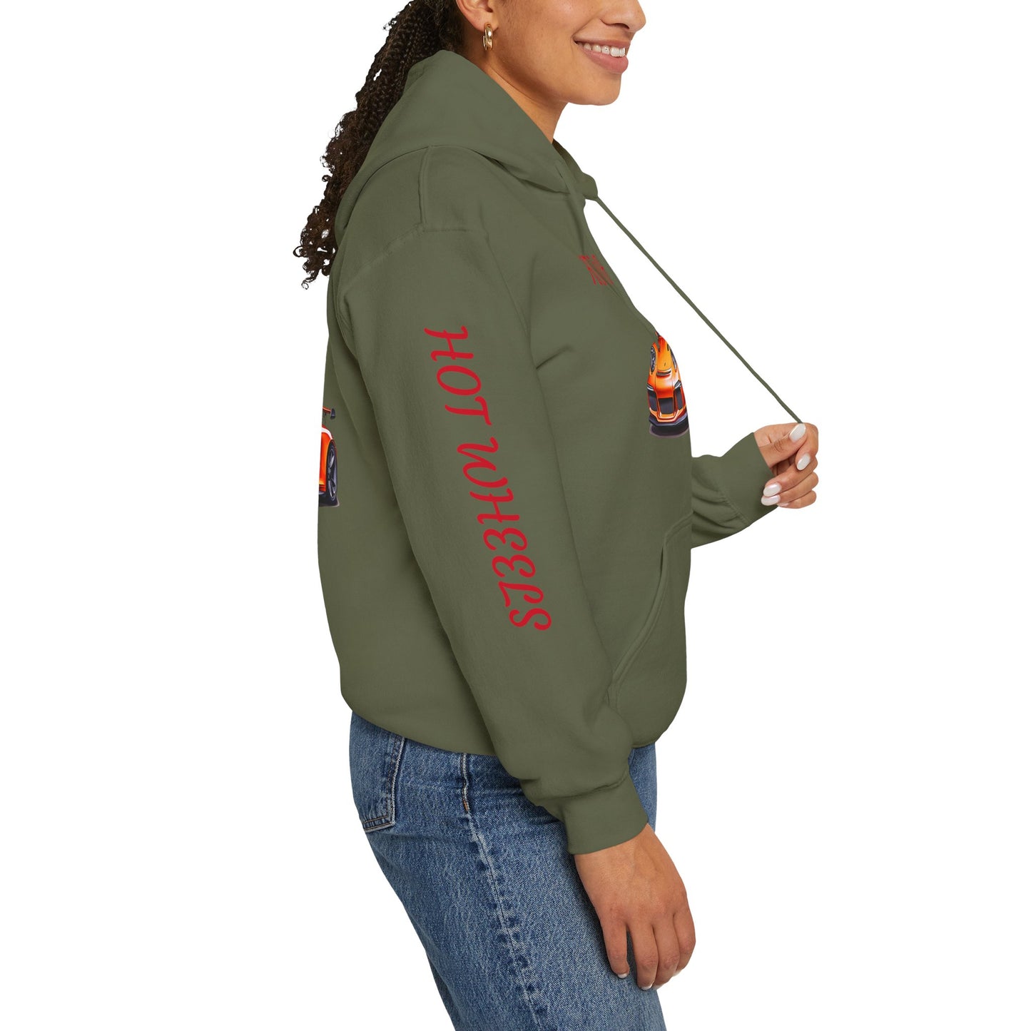 Princess Grace Hot Wheels Unisex Heavy Blend Hooded Sweatshirt Perfect for Car Enthusiasts Ideal Gift for Birthdays and Celebrations