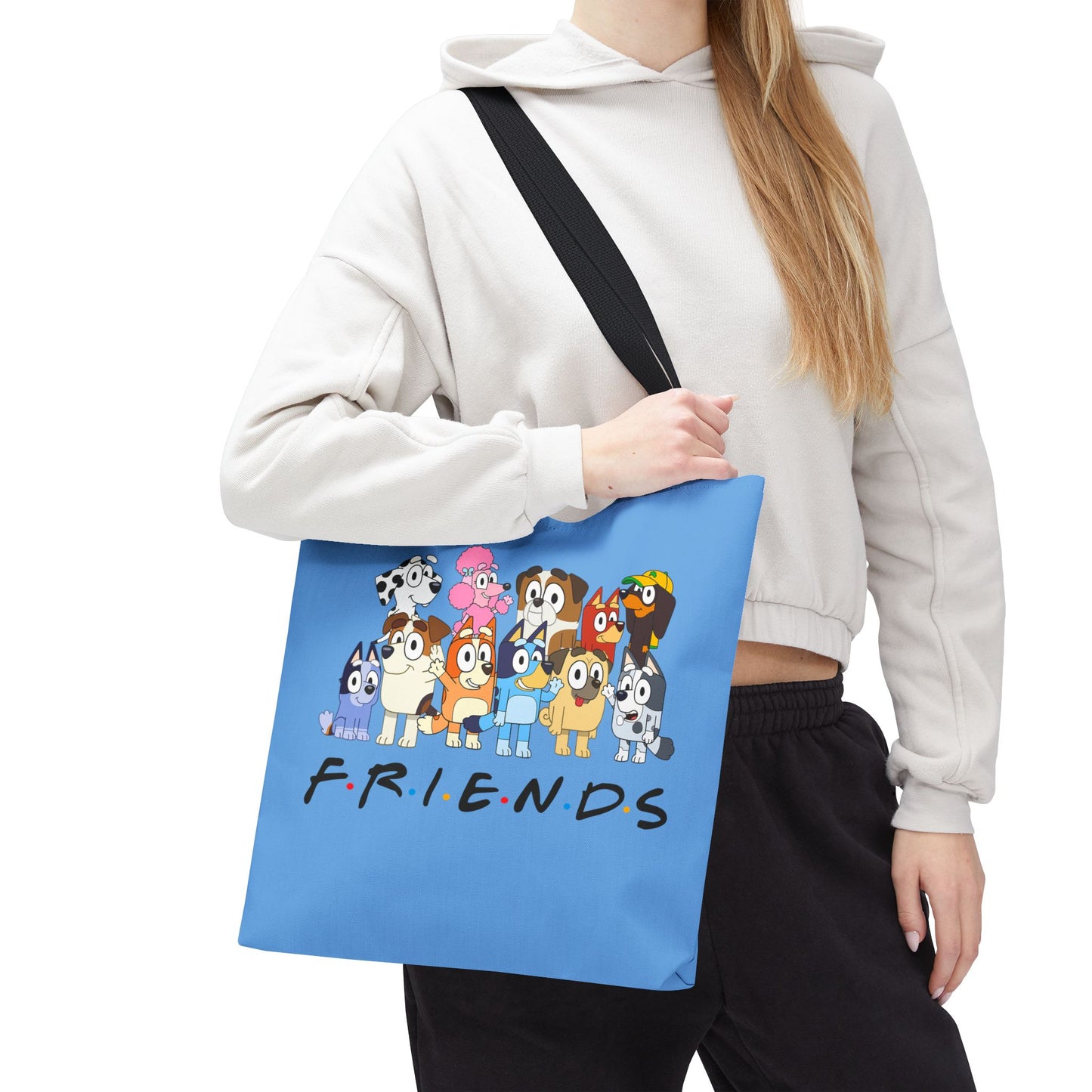 Princess Grace Bluey Cute Cartoon Friends Tote Bag Perfect for Animal Lovers