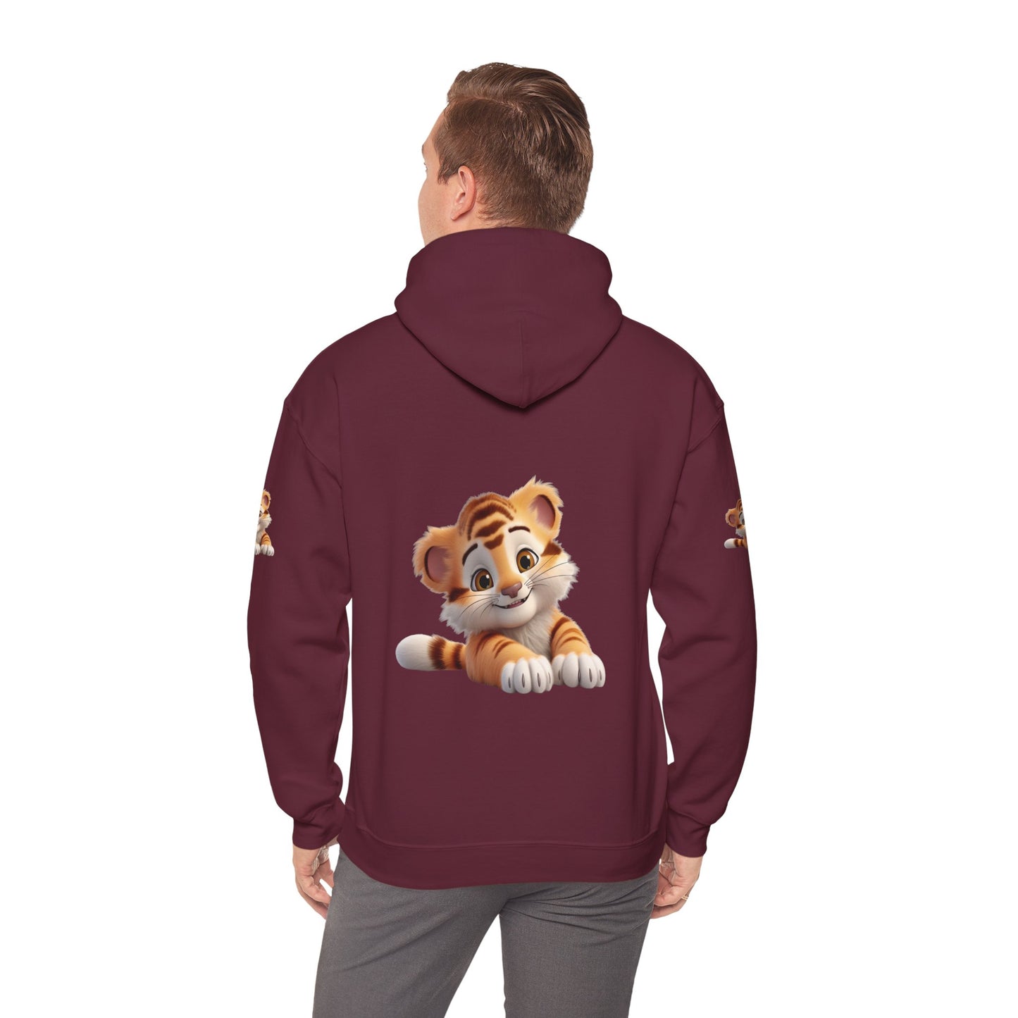 Princess Grace Cute Tiger Design Unisex Heavy Blend Hooded Sweatshirt