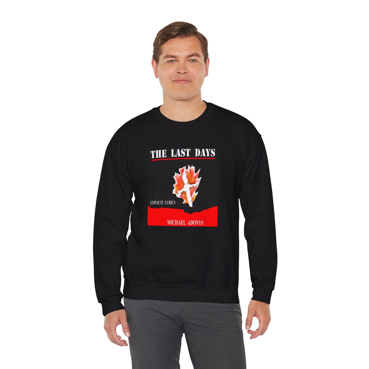 Michael Adonys The Last Days Crewneck Sweatshirt Unisex Heavy Blend
