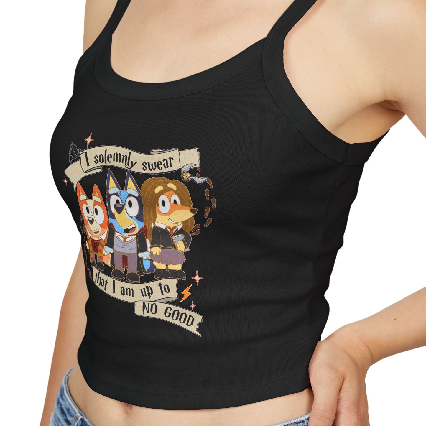 Princess Grace Bluey Spaghetti Strap Tank Top Bluey Design