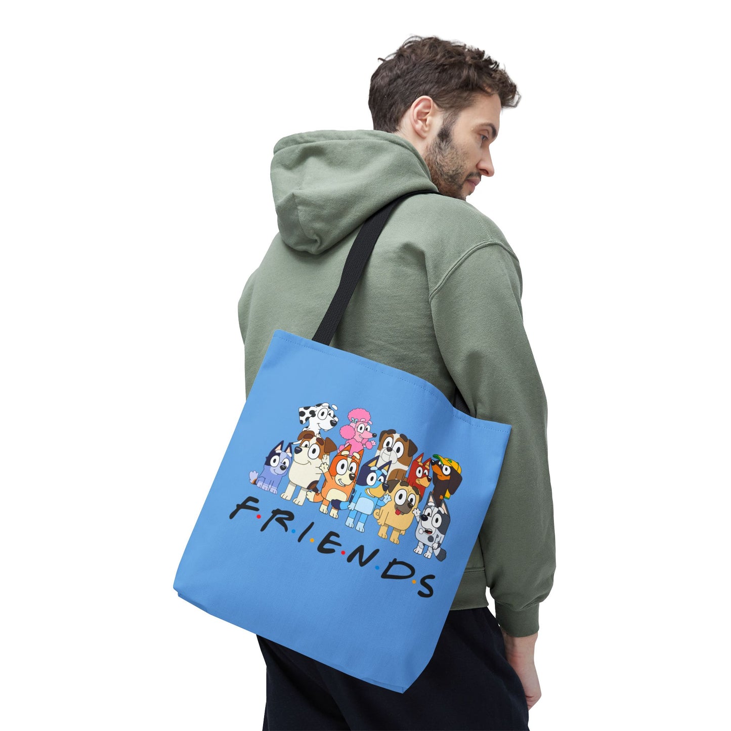 Princess Grace Bluey Cute Cartoon Friends Tote Bag Perfect for Animal Lovers
