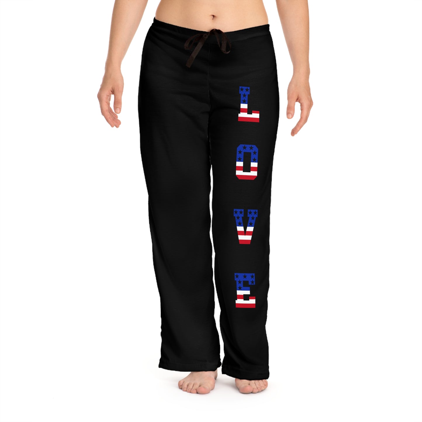 Princess Grace Patriotic Love Pajama Pants Comfortable & Stylish Loungewear