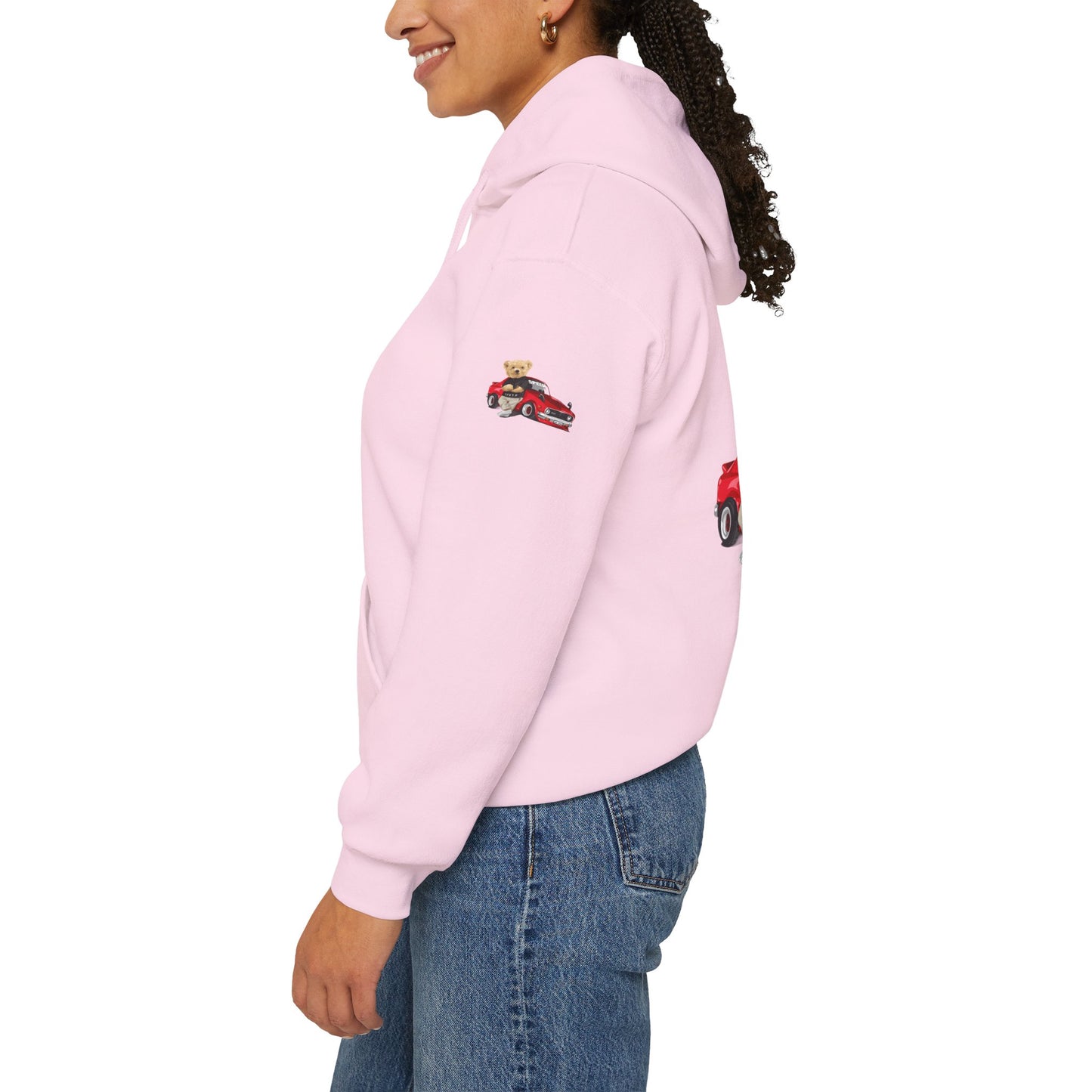 Princess Grace Vintage Bear Car Hoodie Fun Unisex Sweatshirt for Auto Lovers