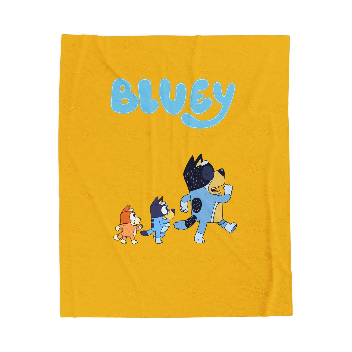Princess Grace Bluey Velveteen Plush Blanket Cozy Throw for Kids and Fans