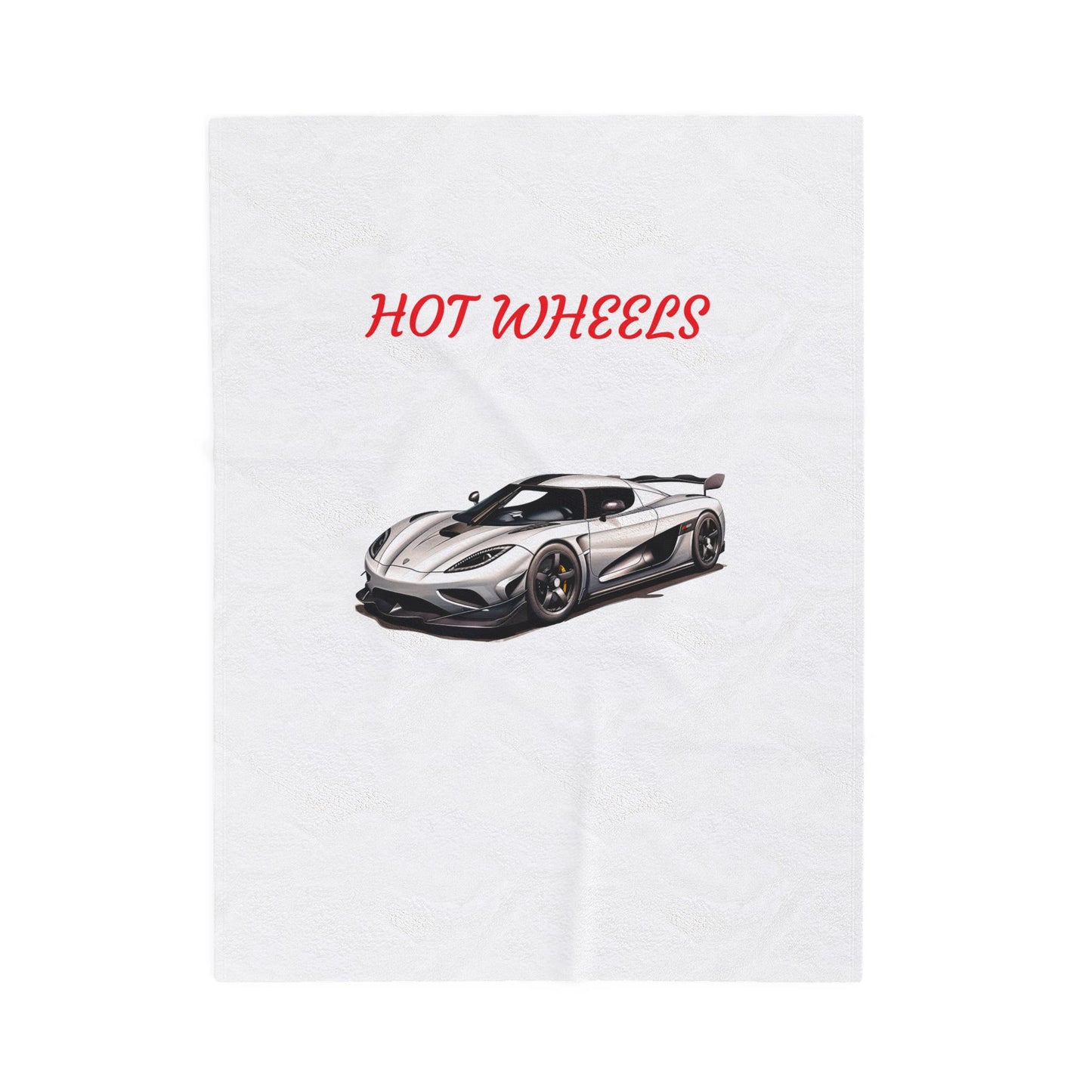 Princess Grace Hot Wheels Velveteen Plush Blanket Cozy Car Themed Throw for Auto Enthusiasts
