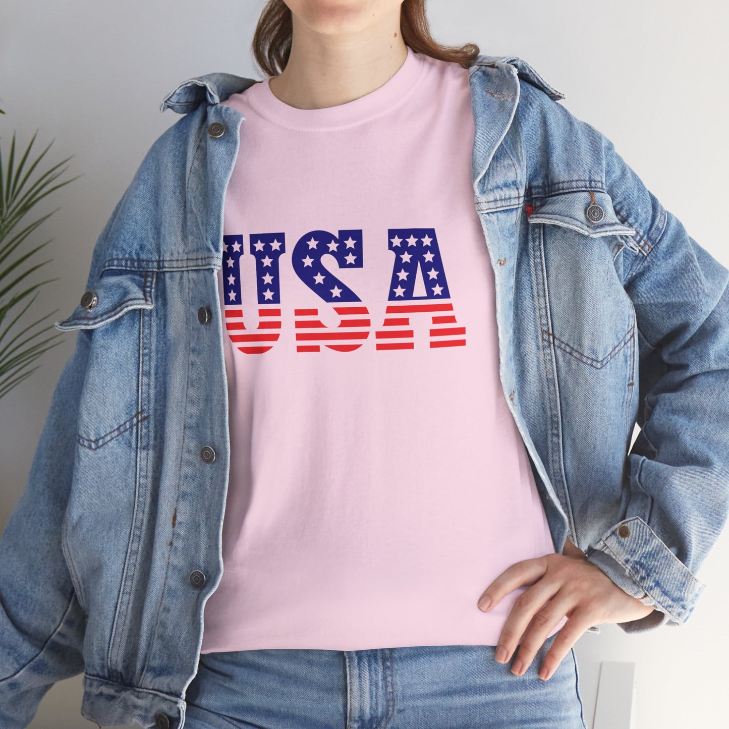 Princess Grace Patriotic USA Unisex Heavy Cotton Tee Comfortable Independence Day Apparel
