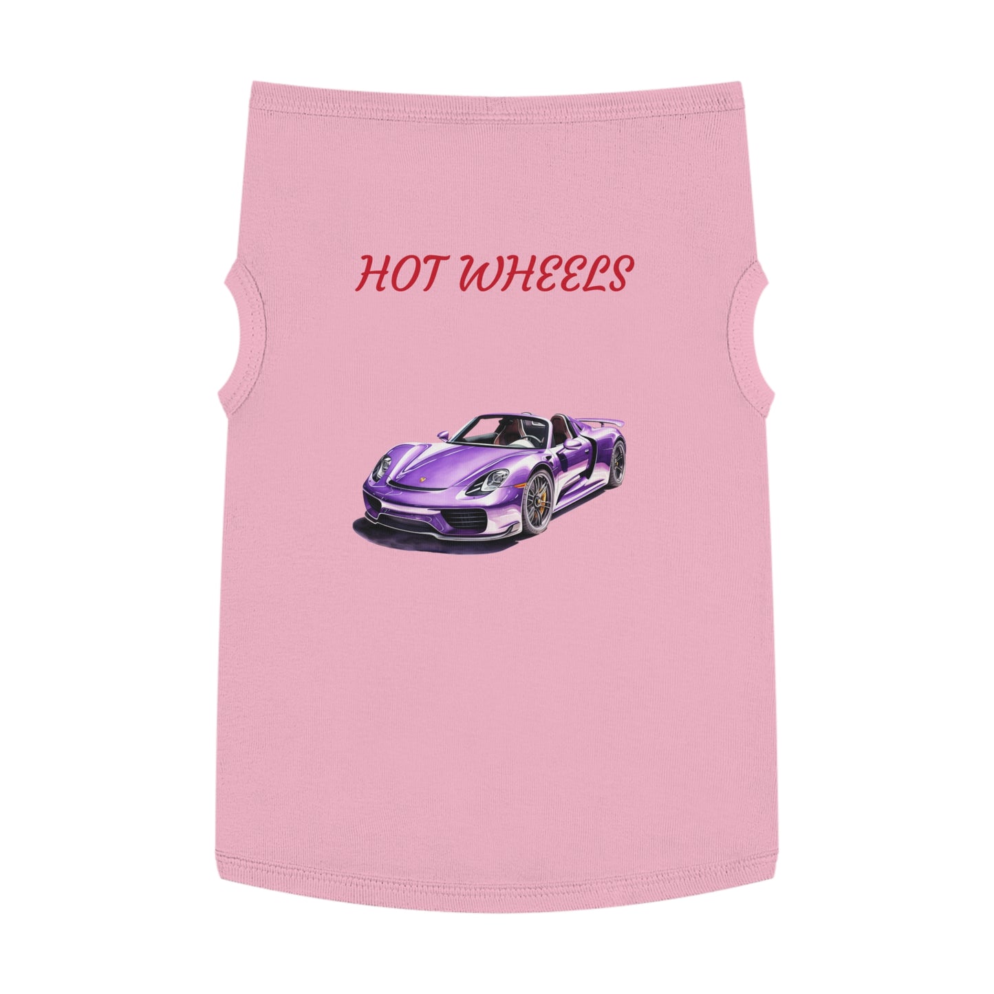 Princess Grace Hot Wheels Pet Tank Top for Car Lovers Stylish & Fun Dog Apparel