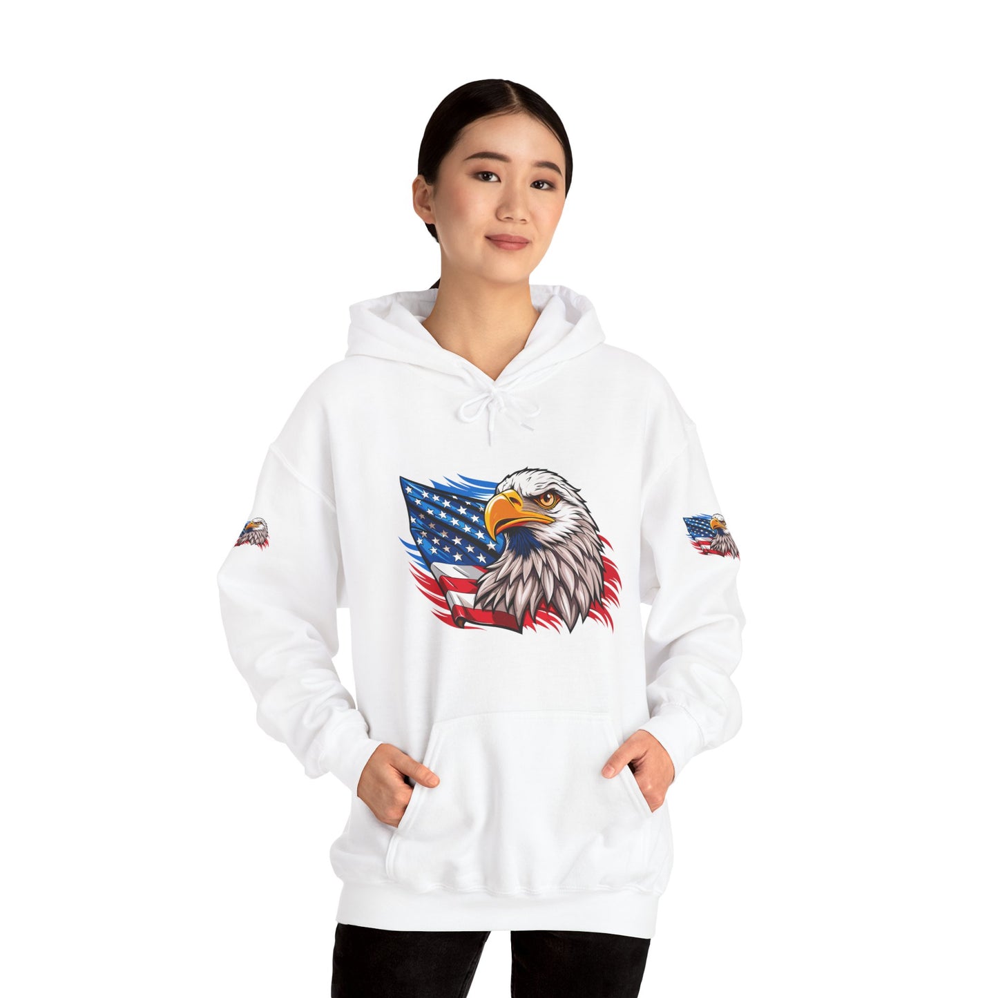 Princess Grace Patriotic Eagle Unisex Heavy Blend Hoodie