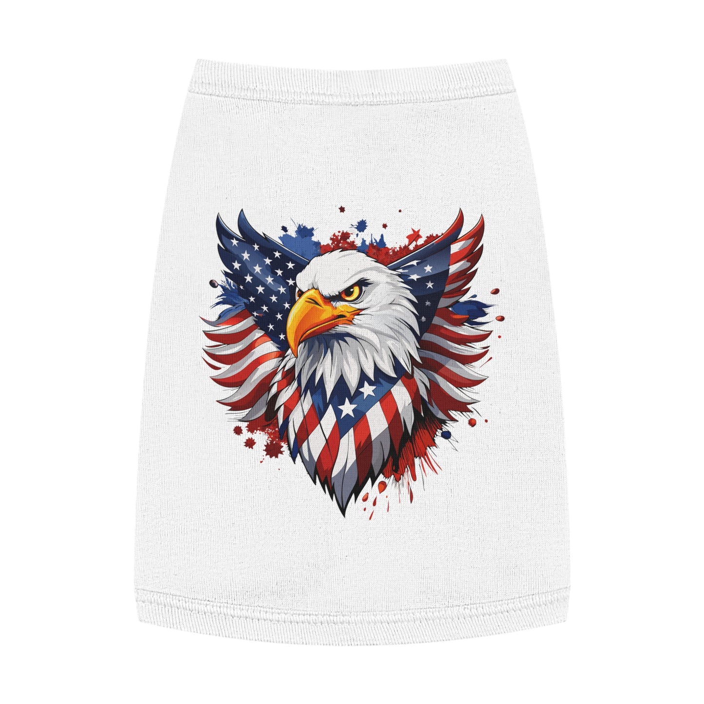 Princess Grace Patriotic Eagle Pet Tank Top USA Flag Design for Holidays & Celebrations