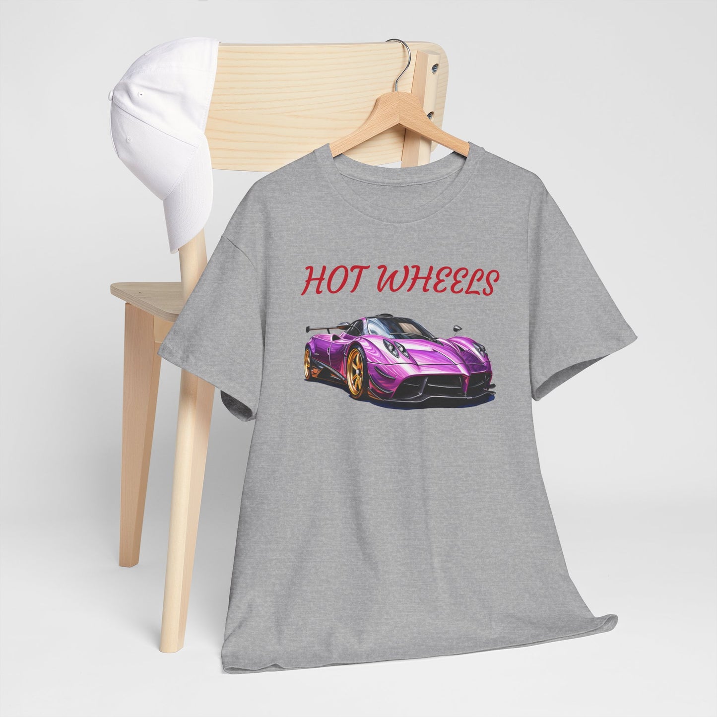 Princess Grace Hot Wheels Unisex Heavy Cotton Tee Retro Car Graphic T-Shirt for Auto Enthusiasts