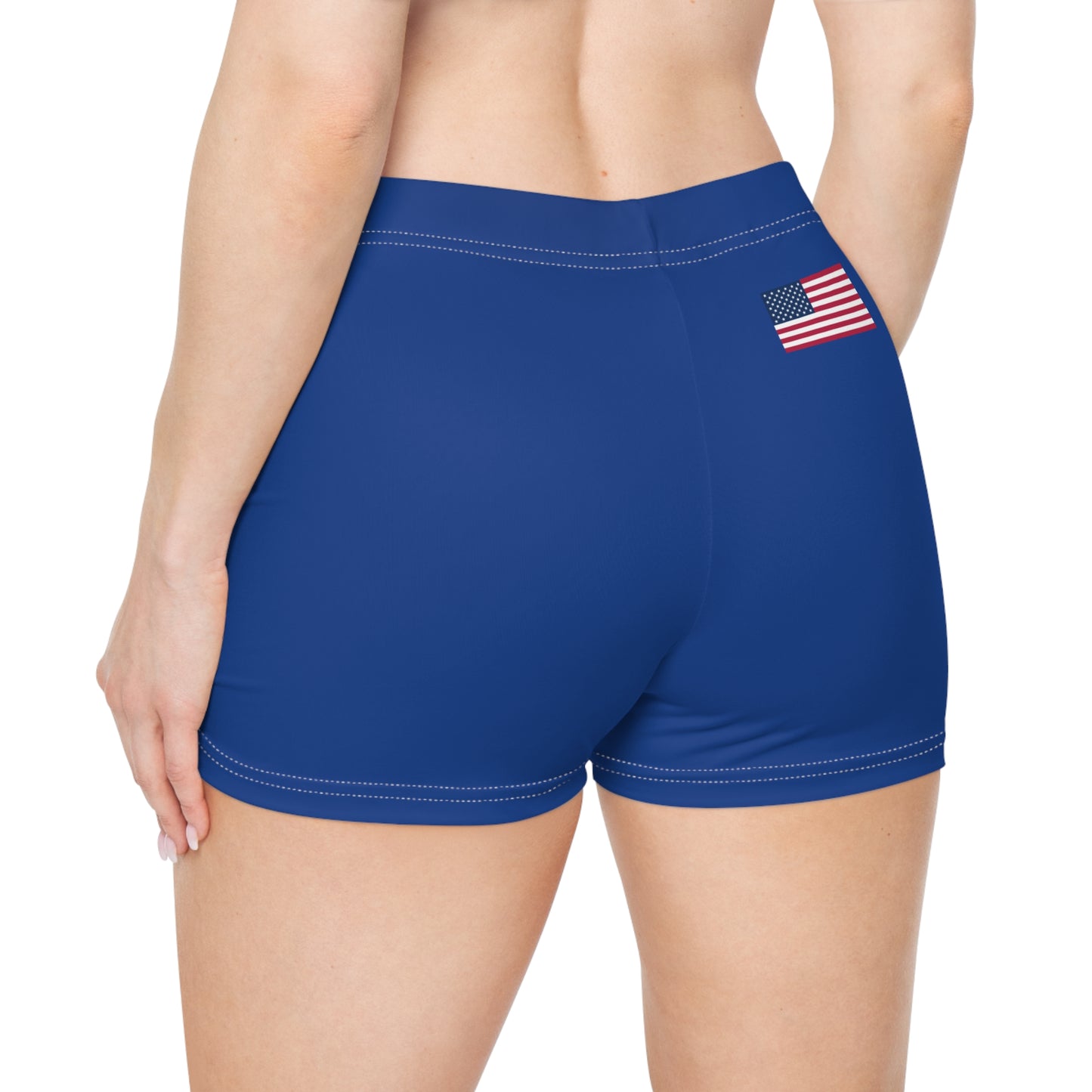 Princess Grace Women's American Flag Swim Shorts for Summer Adventures