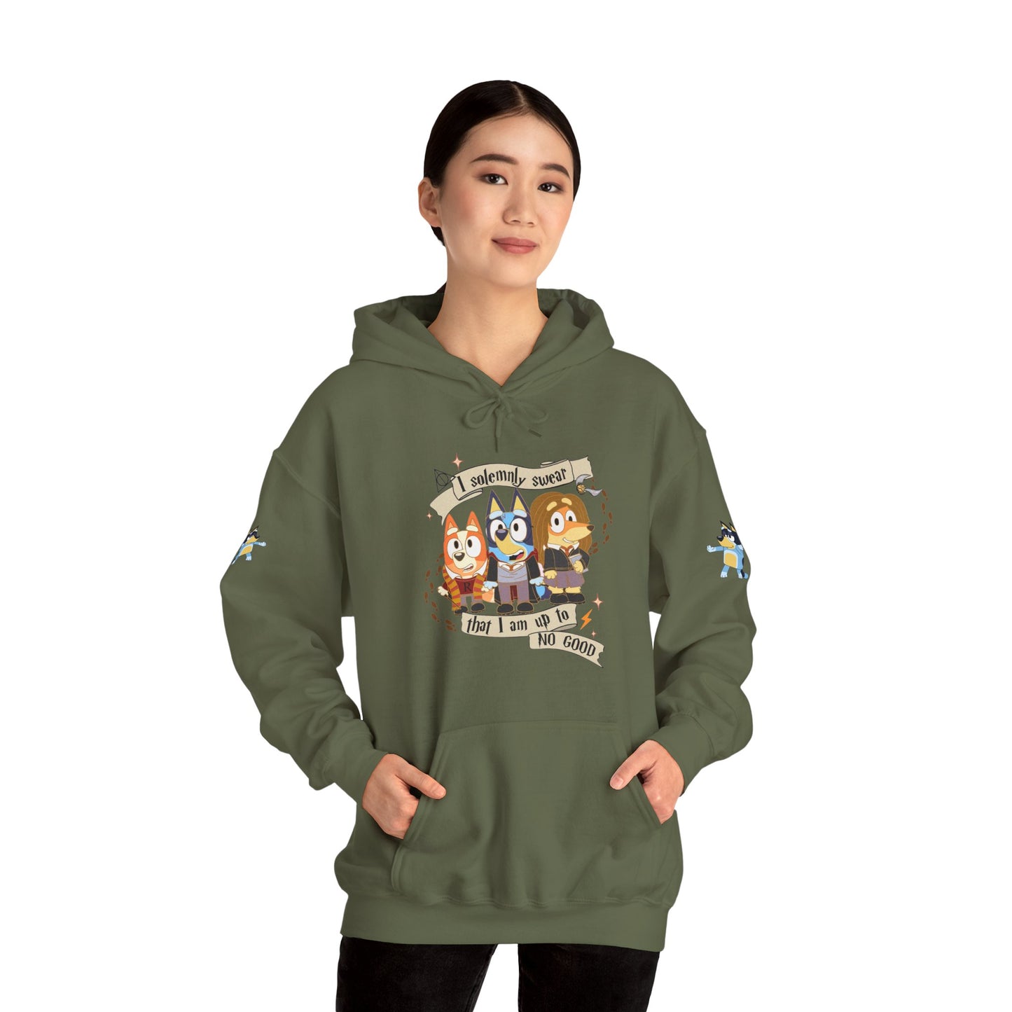 Princess Grace Bluey I Sincerely Sweet! Unisex Heavy Blend Hooded Sweatshirt for Fun Loving Fans