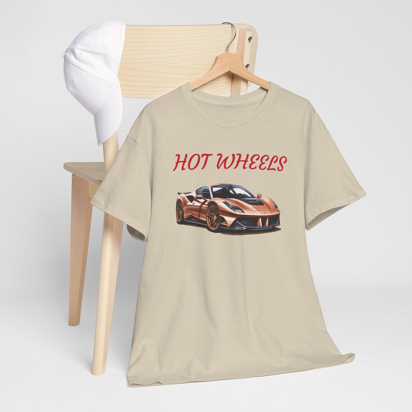 Princess Grace Hot Wheels Unisex Heavy Cotton Tee Retro Car Graphic T-Shirt for Automotive Enthusiasts