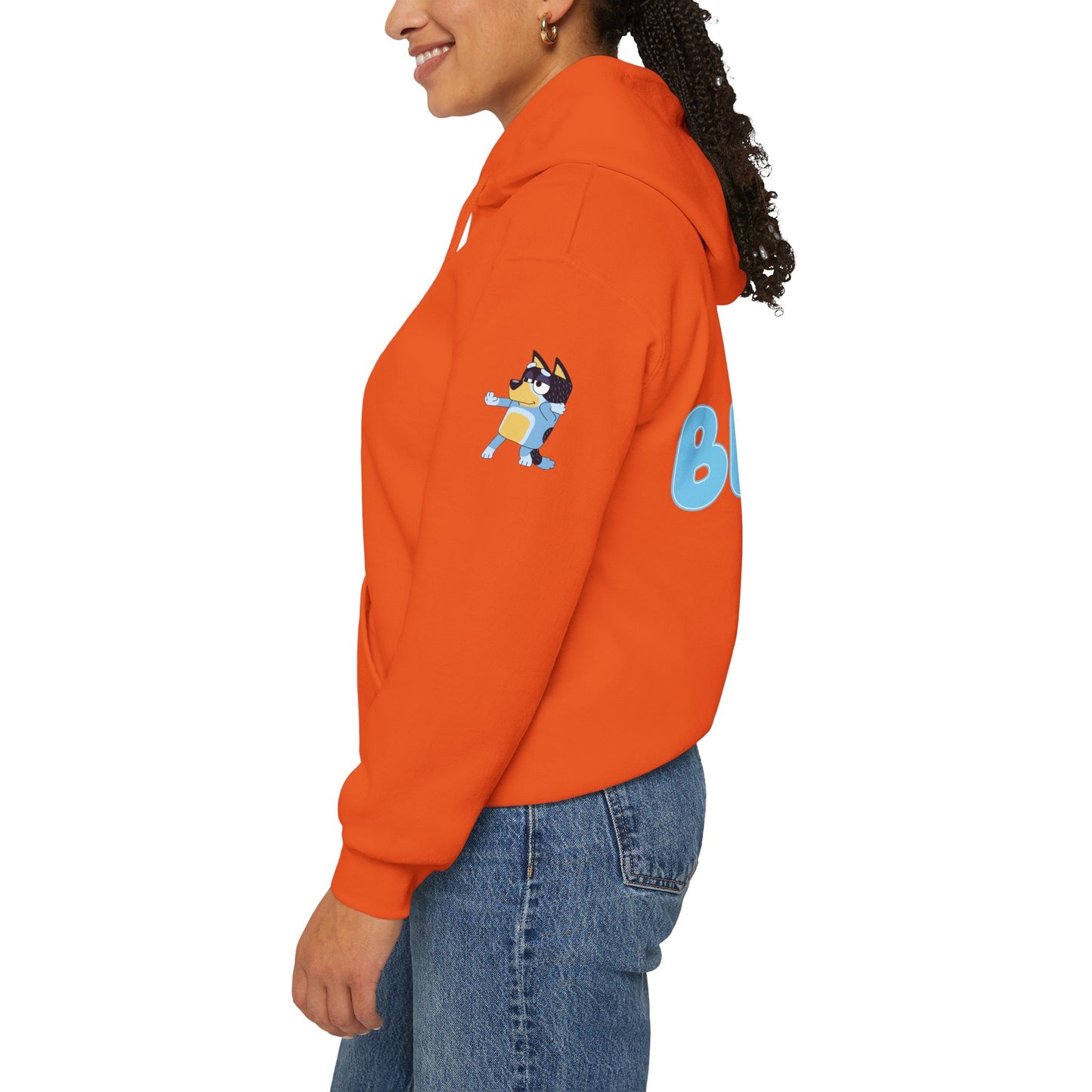 Princess Grace Bluey Unisex Hooded Sweatshirt Cozy Cartoon Style for Kids & Adults