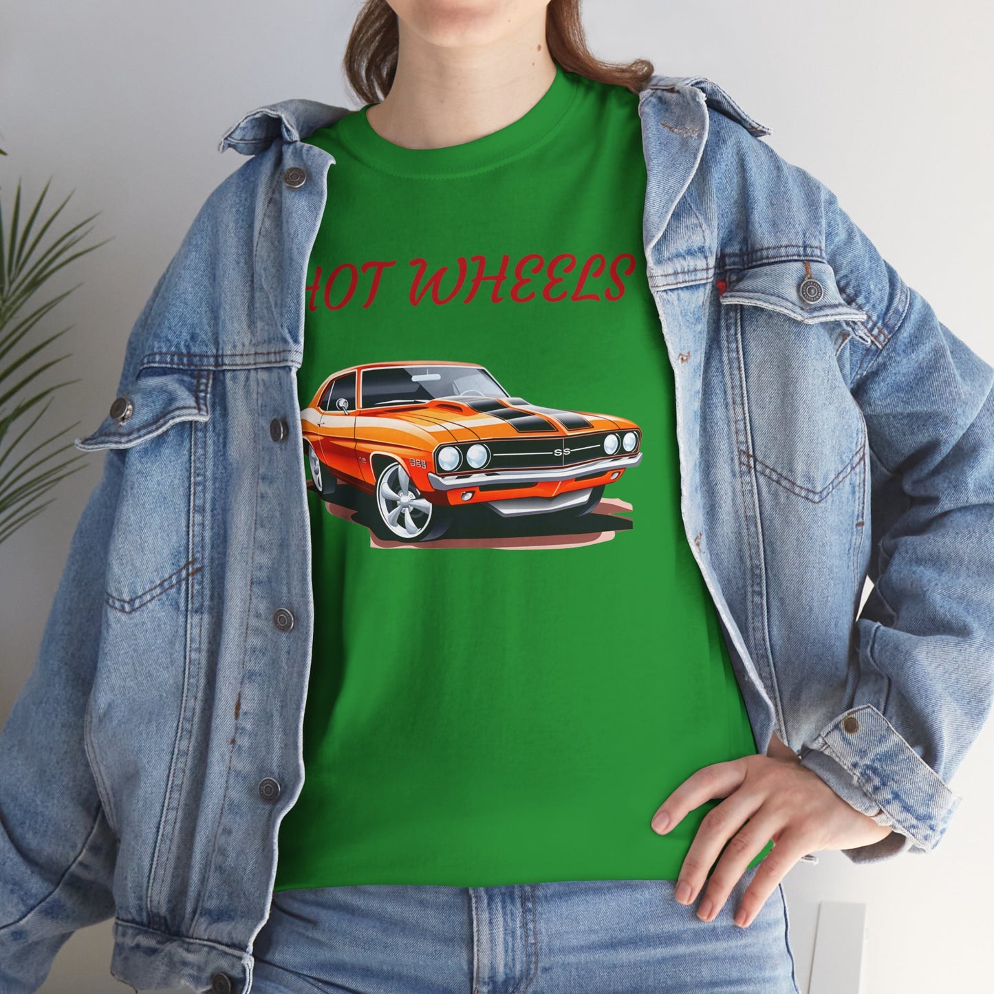 Princess Grace Retro Hot Wheels Unisex Heavy Cotton Tee Classic Car Graphic T-Shirt