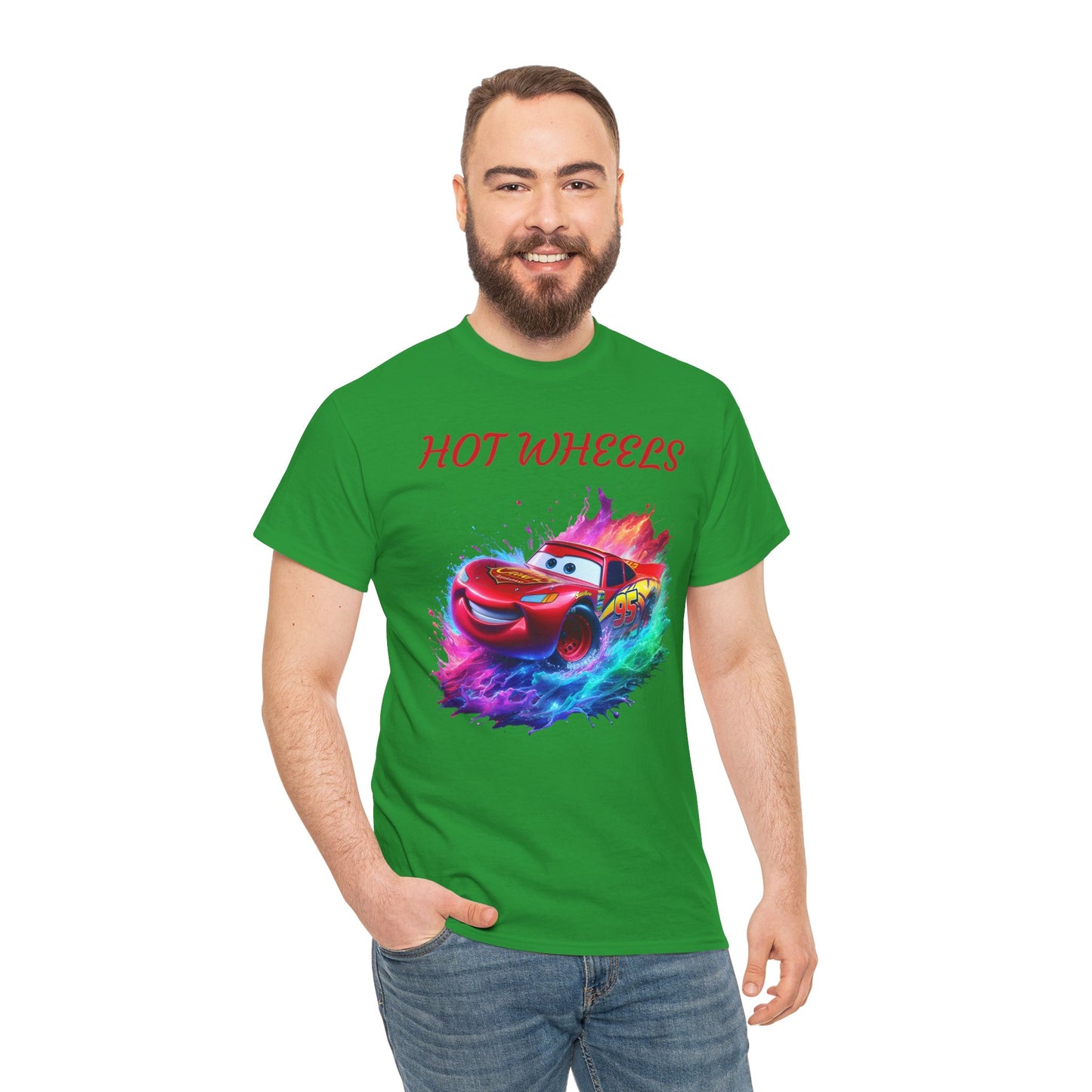Princess Grace Hot Wheels Unisex Heavy Cotton Tee Vibrant Racing Graphic T-Shirt
