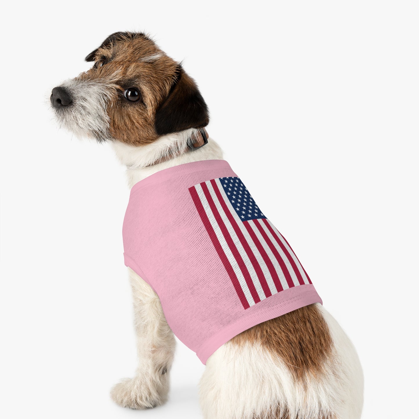 Princess Grace American Flag Pet Tank Top Comfortable Patriotic Apparel for Dogs