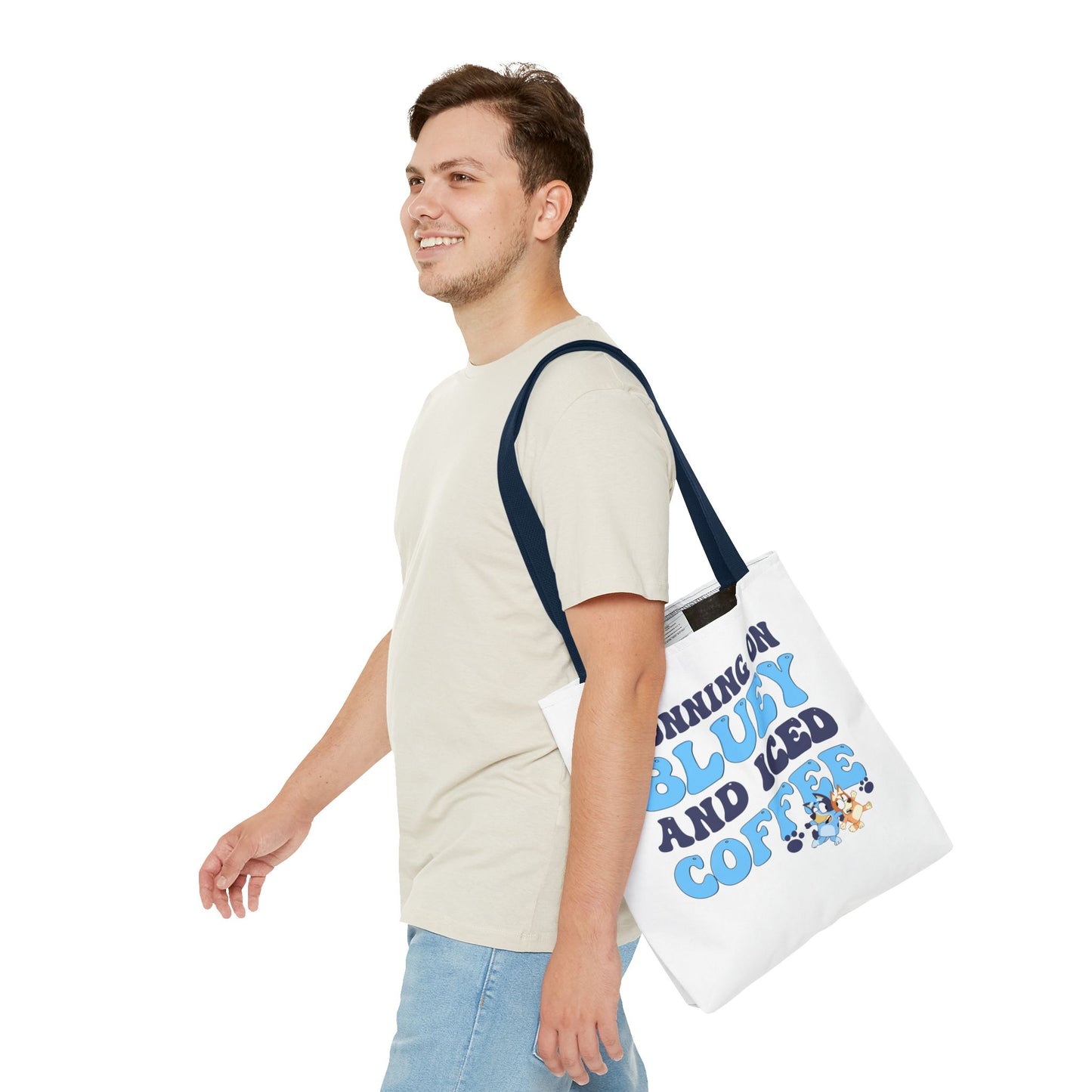 Princess Grace Running on Bluey and Iced Coffee Tote Bag