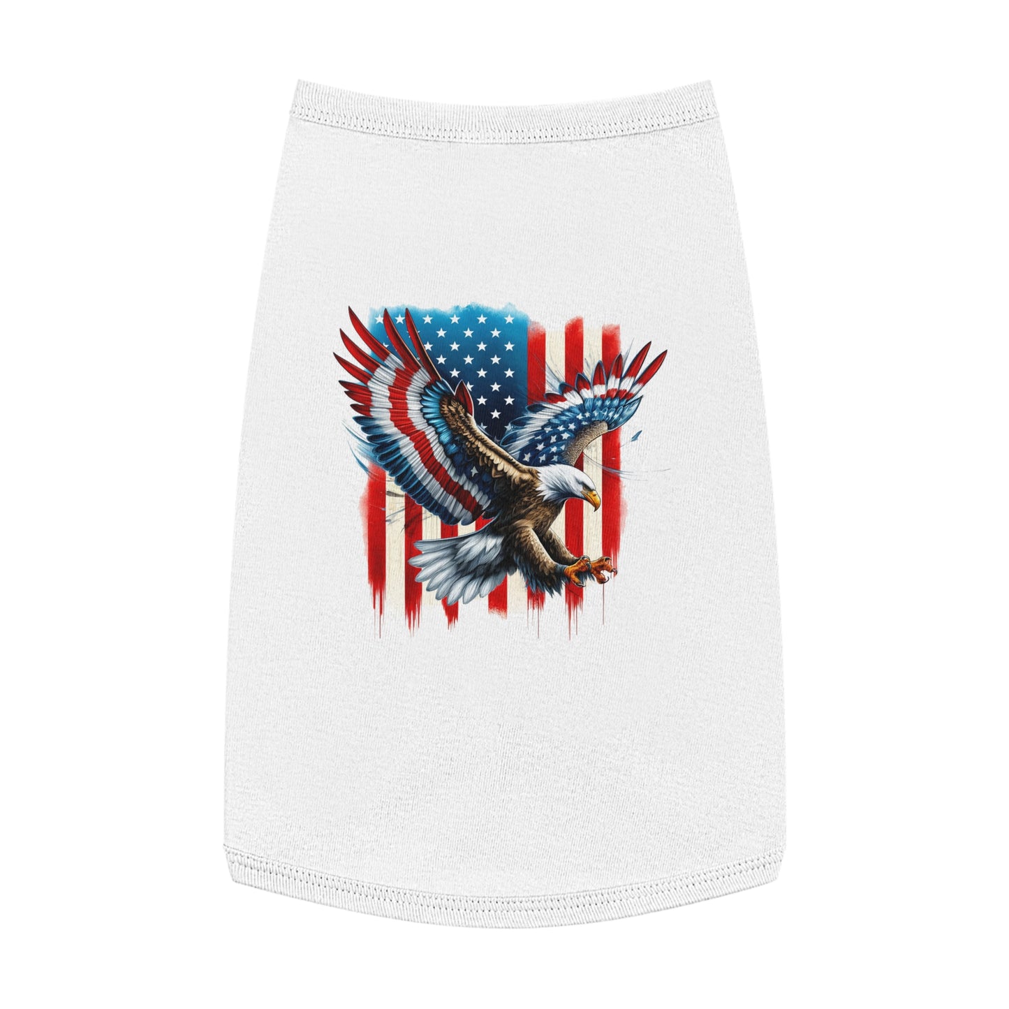 Princess Grace Patriotic Eagle Pet Tank Top Perfect for Celebrating Independence Day or Outdoor Adventures