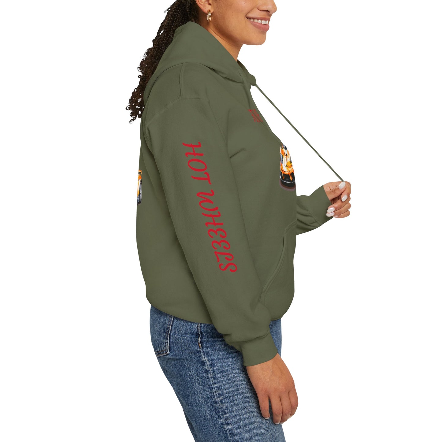 Princess Grace Hot Wheels Unisex Hoodie Graphic Sweatshirt for Car Enthusiasts