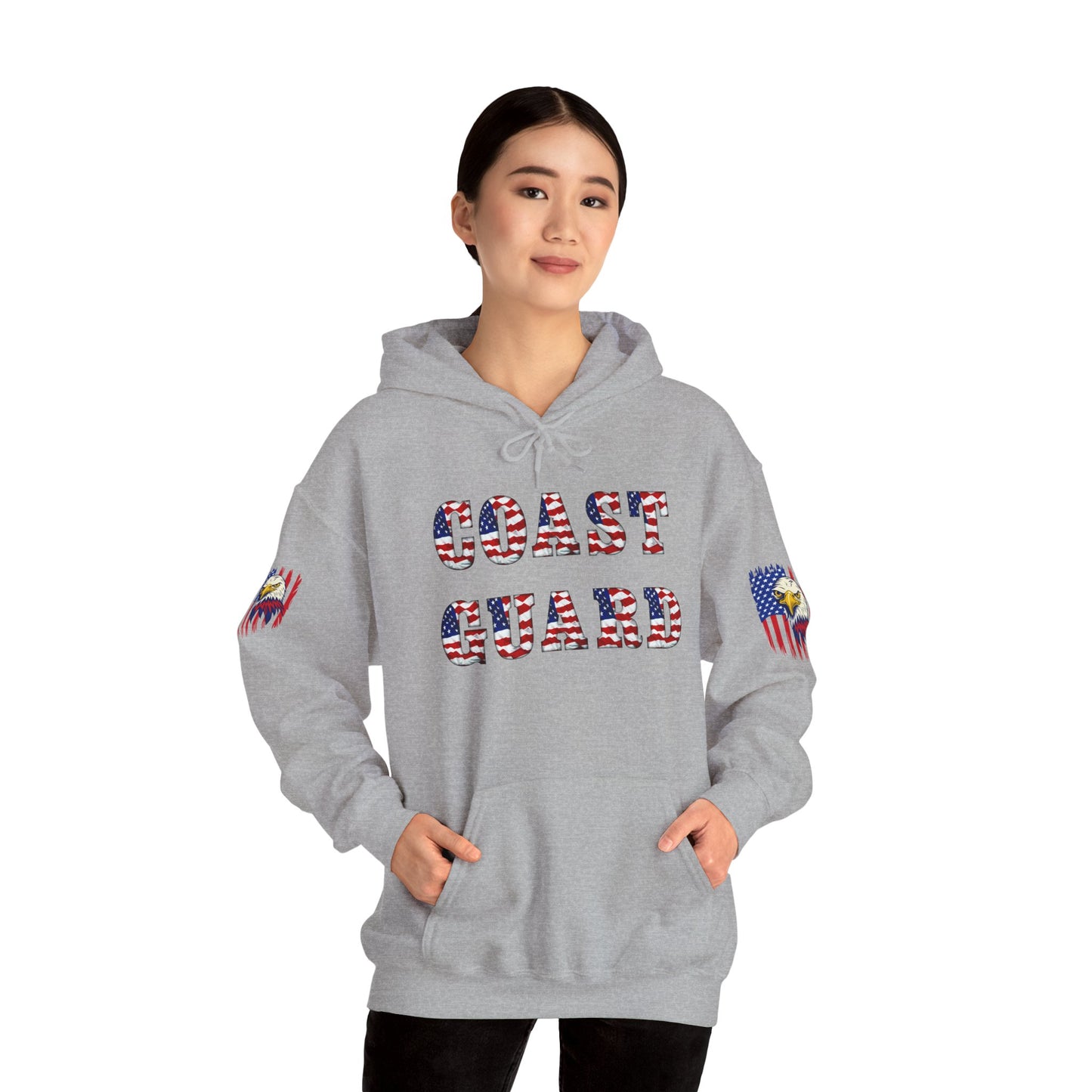 Princess Grace Patriotic Coast Guard Sweatshirt Unisex Heavy Blend Hoodie
