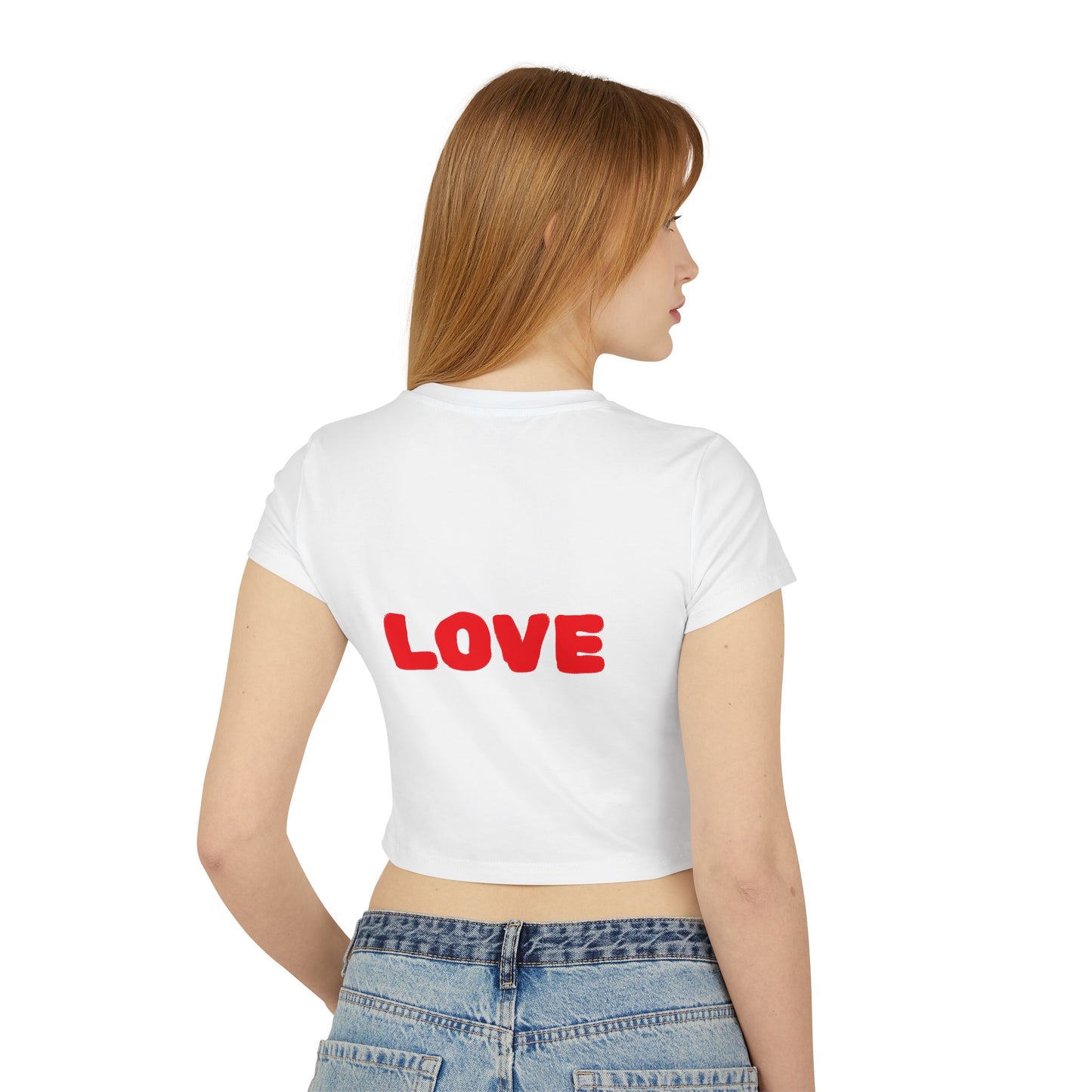 Princess Grace Cute Dachshund Love Graphic Baby Tee for Women