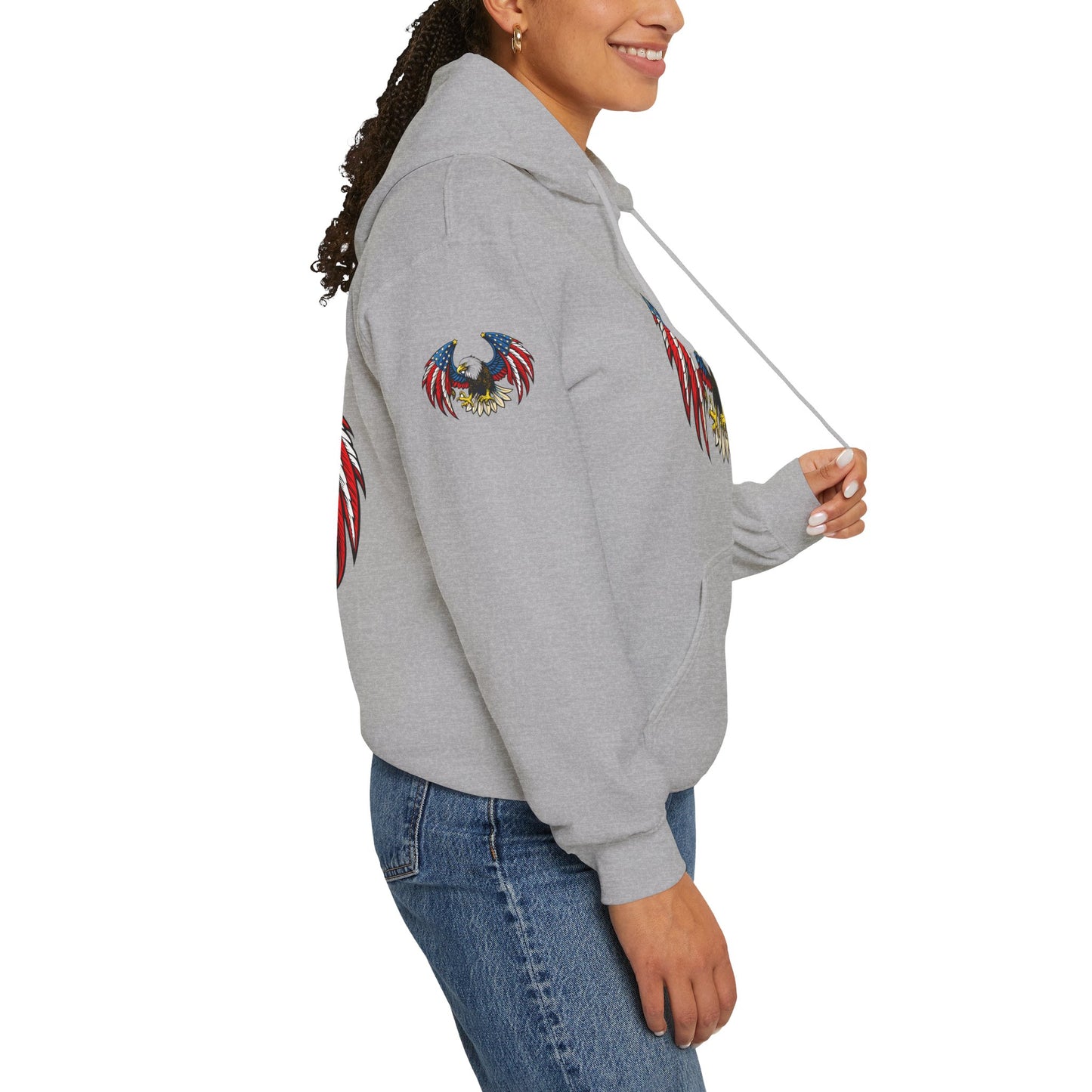 Princess Grace American Eagle Emblem Patriotic Unisex Hoodie