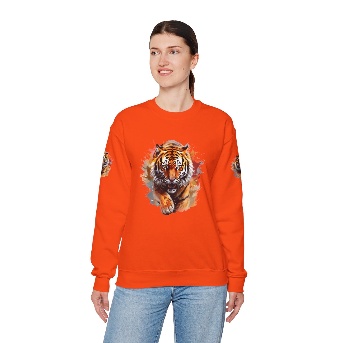 Princess Grace Majestic Tiger Unisex Heavy Blend Crewneck Sweatshirt