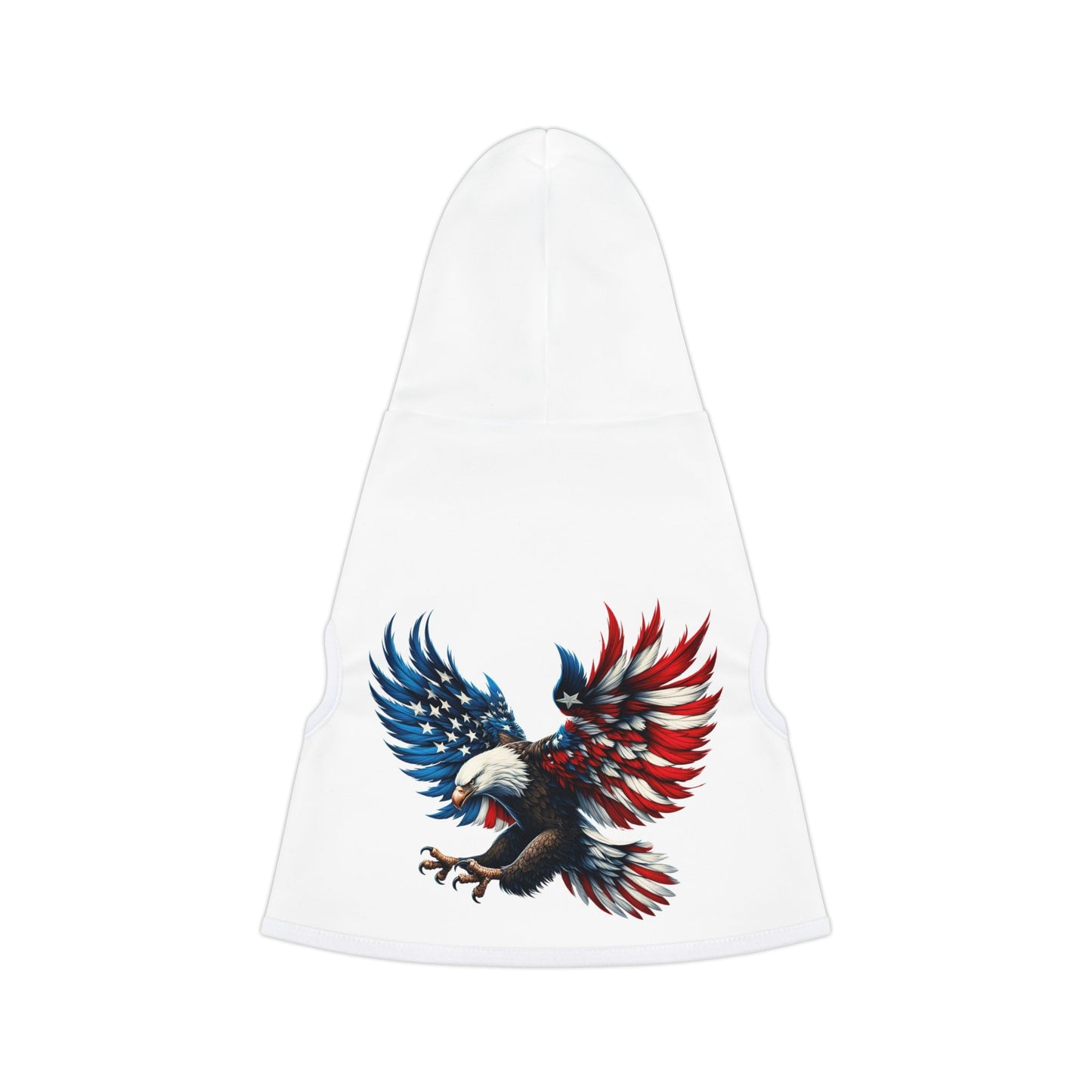 Princess Grace Patriotic Eagle Pet Hoodie Perfect for Independence Day Celebrations