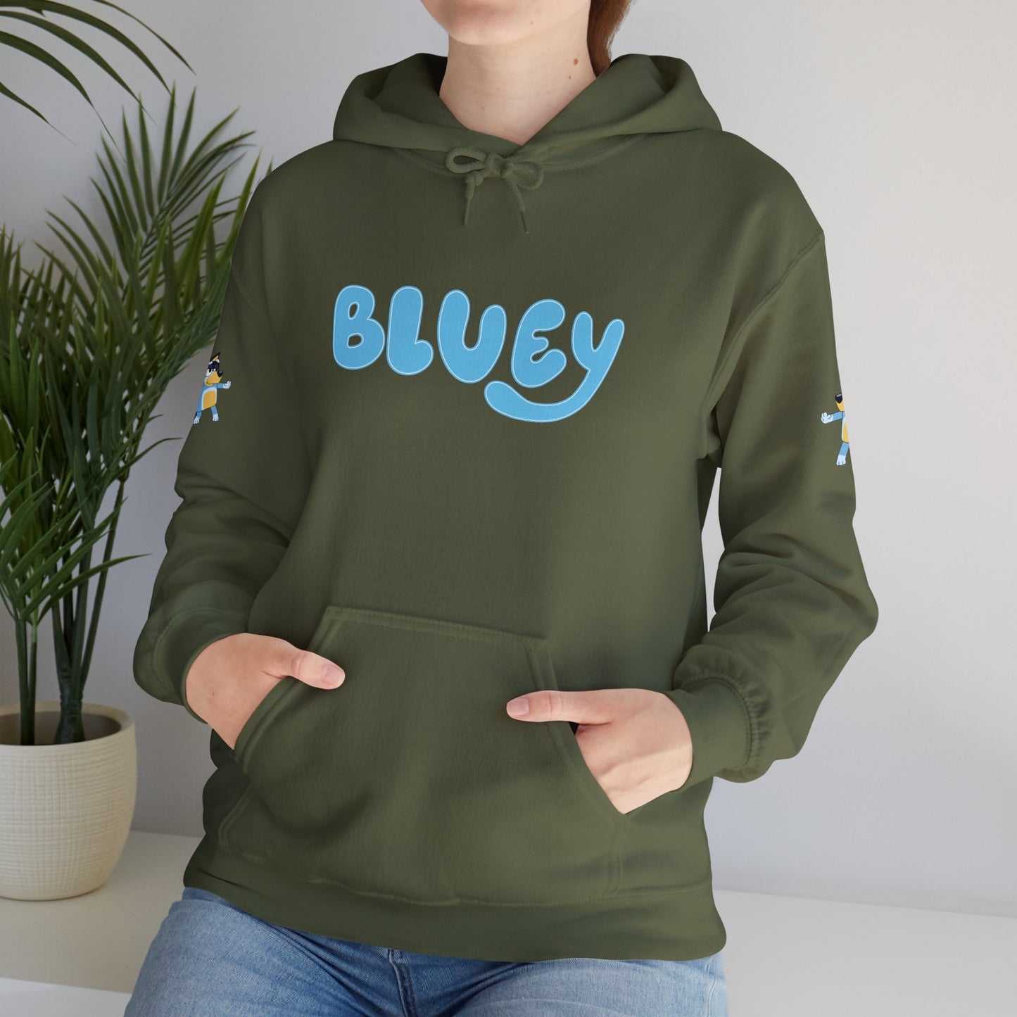 Princess Grace Bluey Unisex Hooded Sweatshirt Cozy Cartoon Style for Kids & Adults