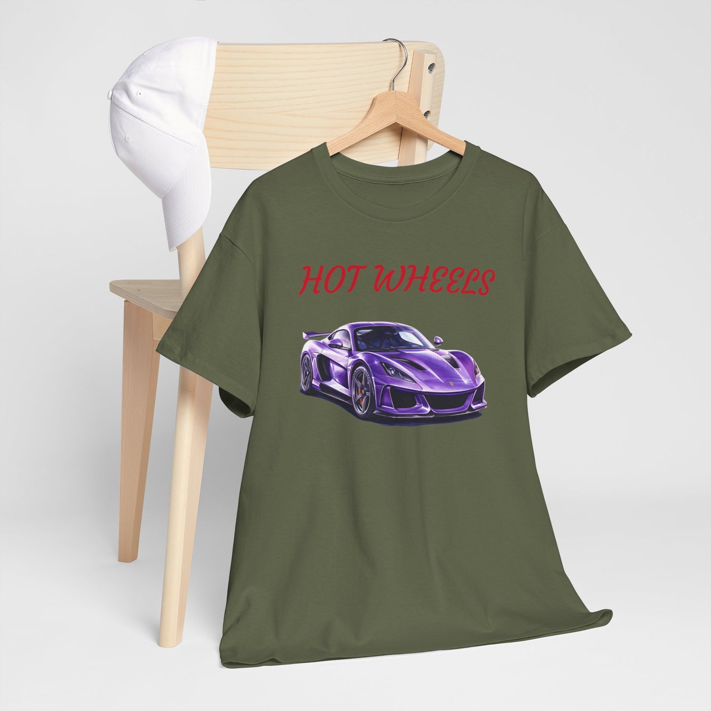Princess Grace Hot Wheels Graphic Unisex Heavy Cotton Tee Perfect for Car Enthusiasts