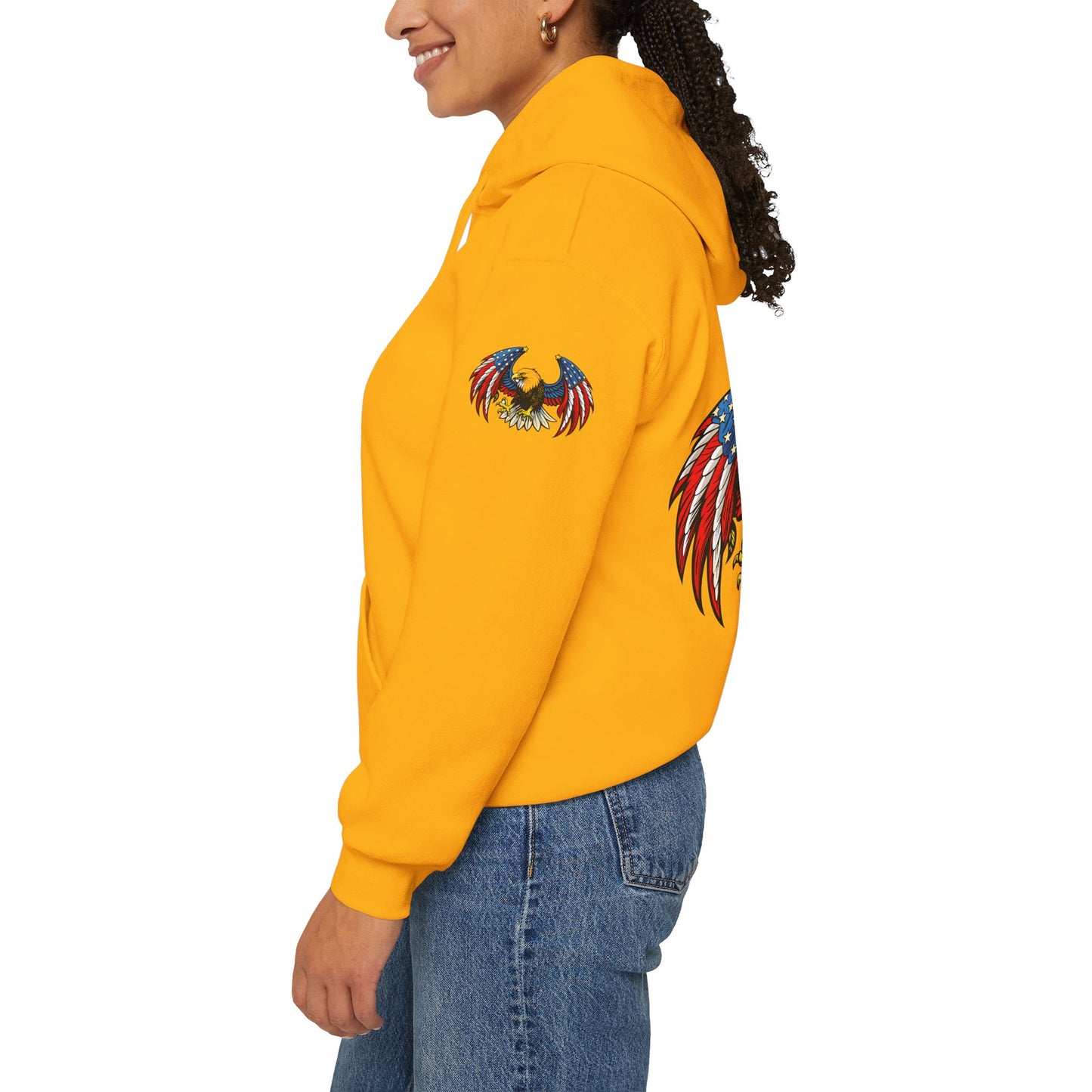 Princess Grace American Eagle Emblem Patriotic Unisex Hoodie