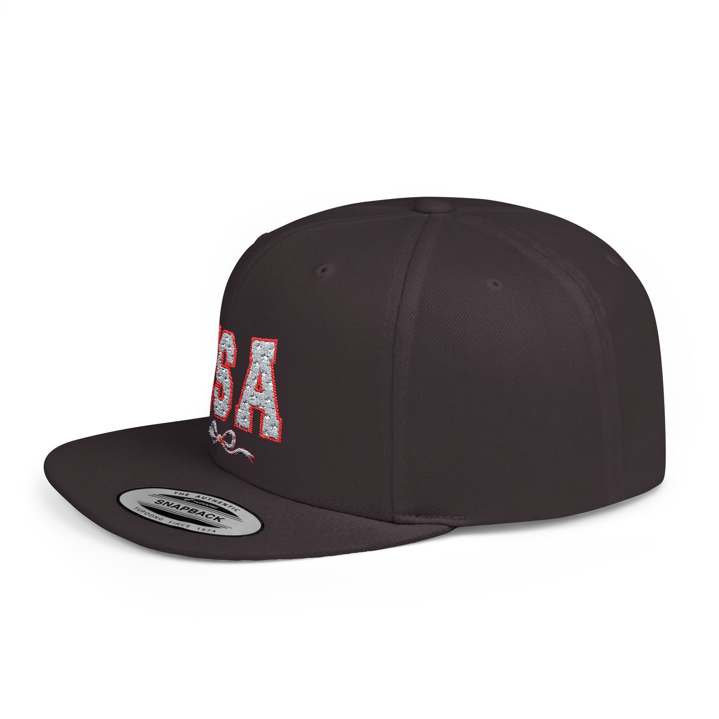 Princess Grace USA Glitter Flat Bill Snapback Hat Trendy and Stylish