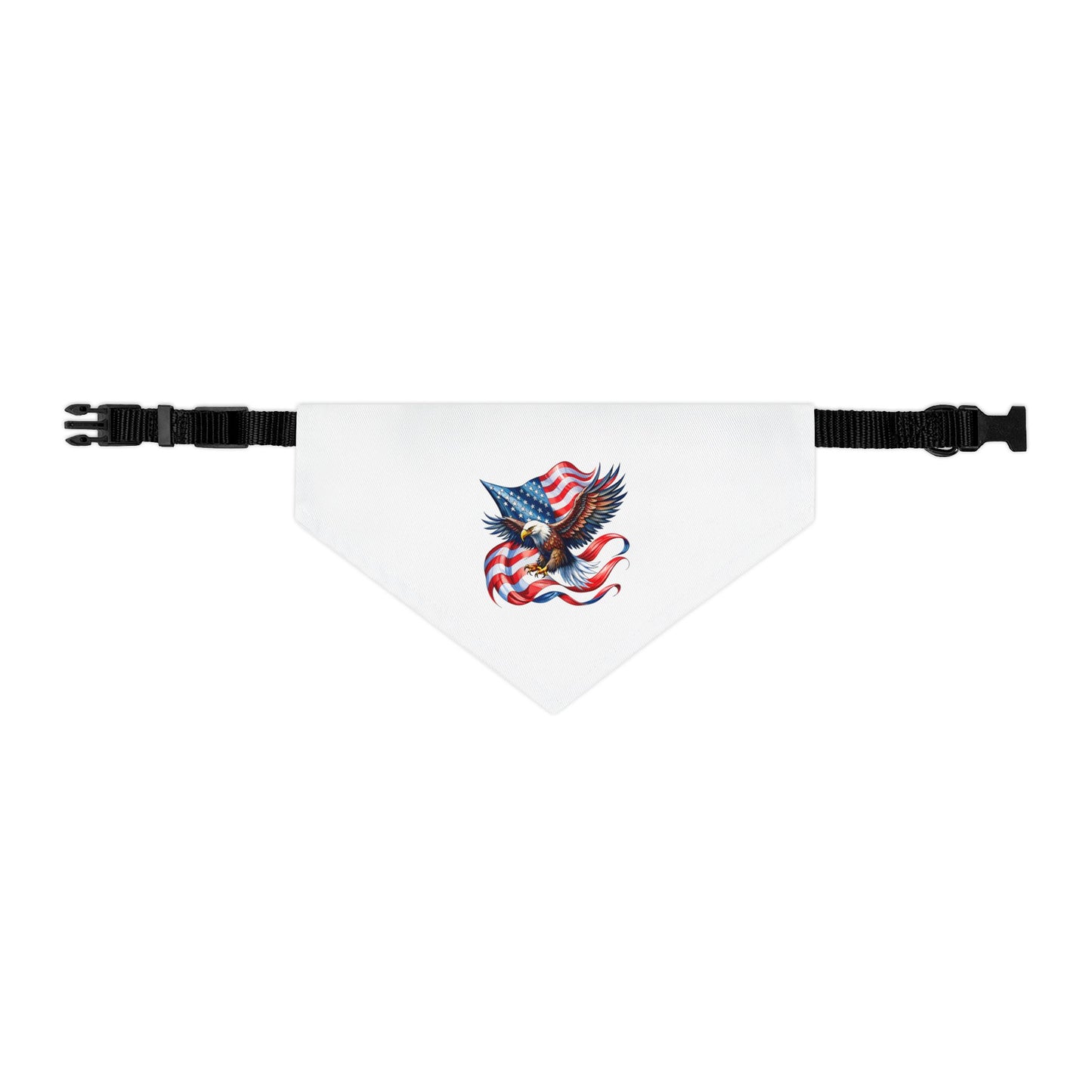 Princess Grace Patriotic Pet Bandana Collar Eagle & American Flag Design for Dogs