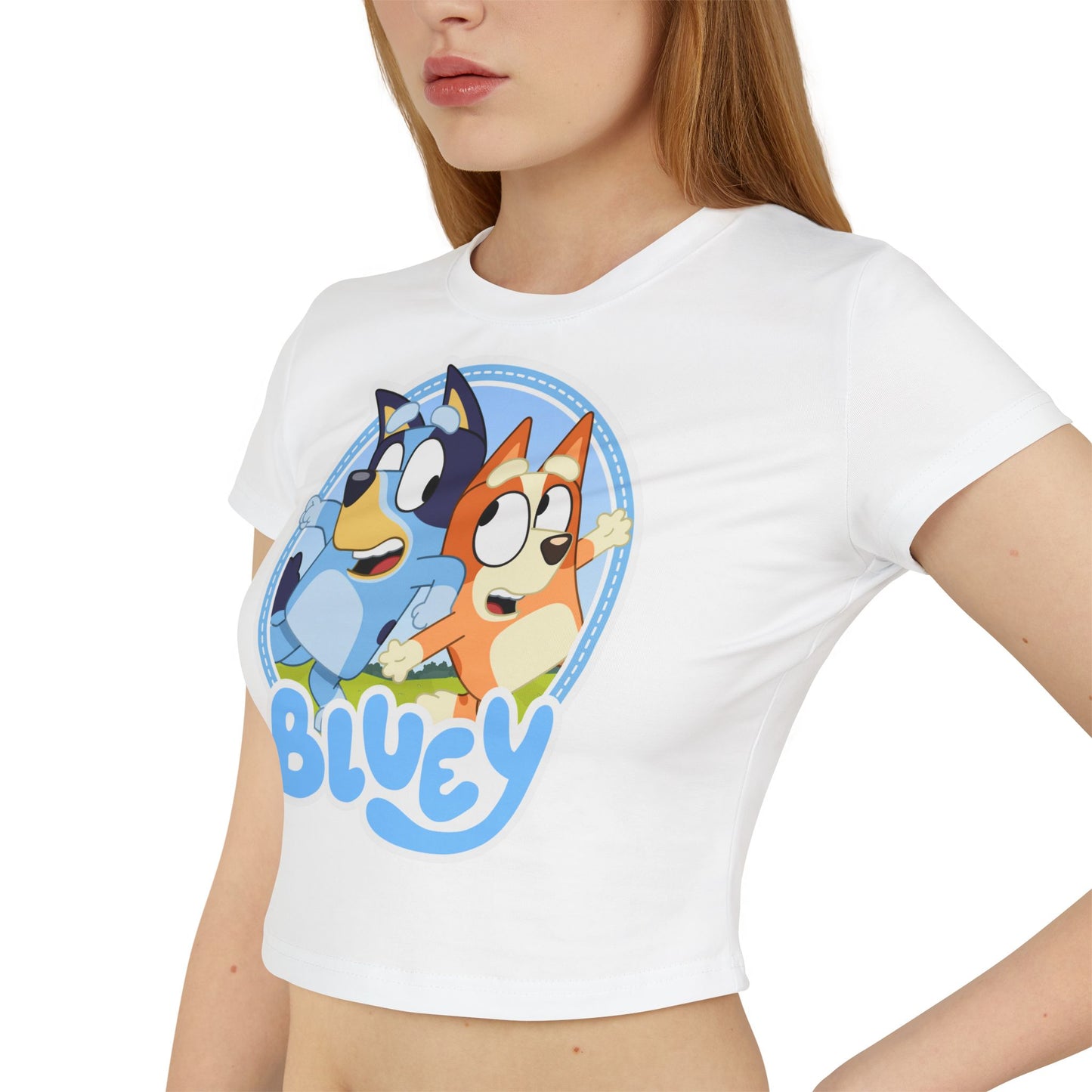 Princess Grace Bluey Cartoon Women's Baby Tee Fun & Playful Kids Apparel