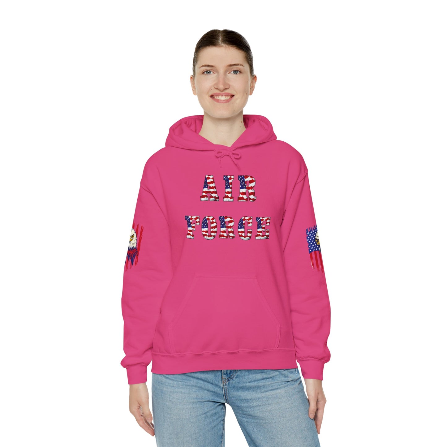 Princess Grace Unisex Air Force Hoodie with Eagle Design