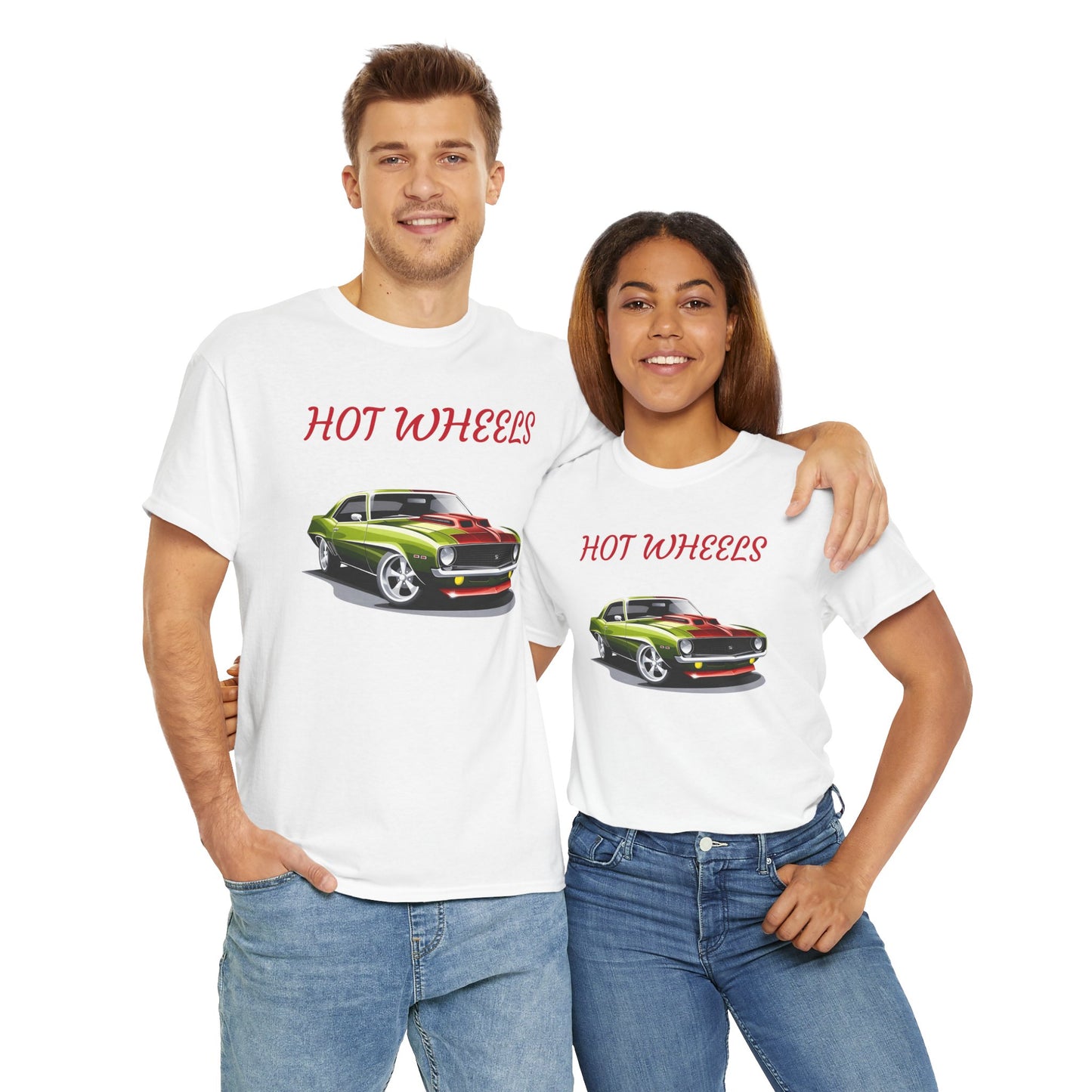 Princess Grace Hot Wheels Unisex Heavy Cotton Tee Classic Car Graphic T-Shirt