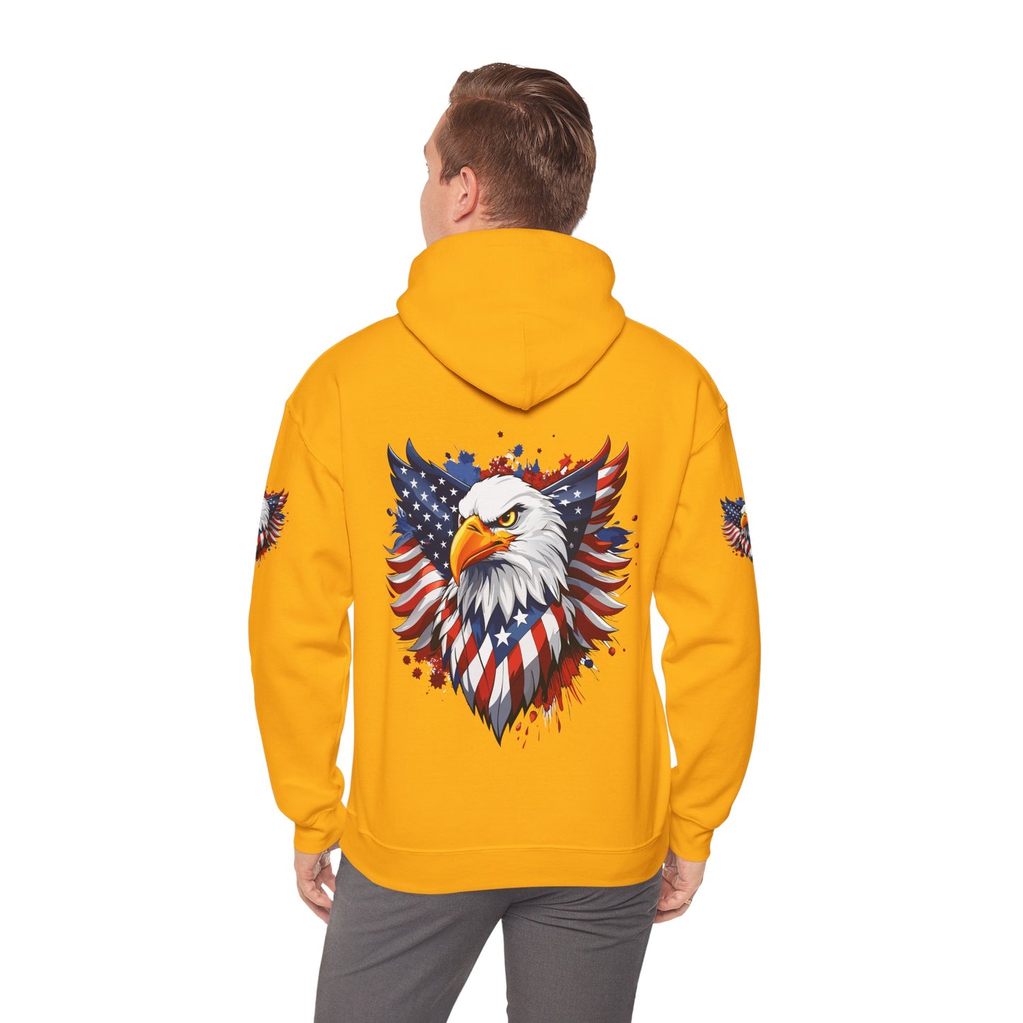 Princess Grace Patriotic Eagle Hoodie Unisex Heavy Blend Hooded Sweatshirt