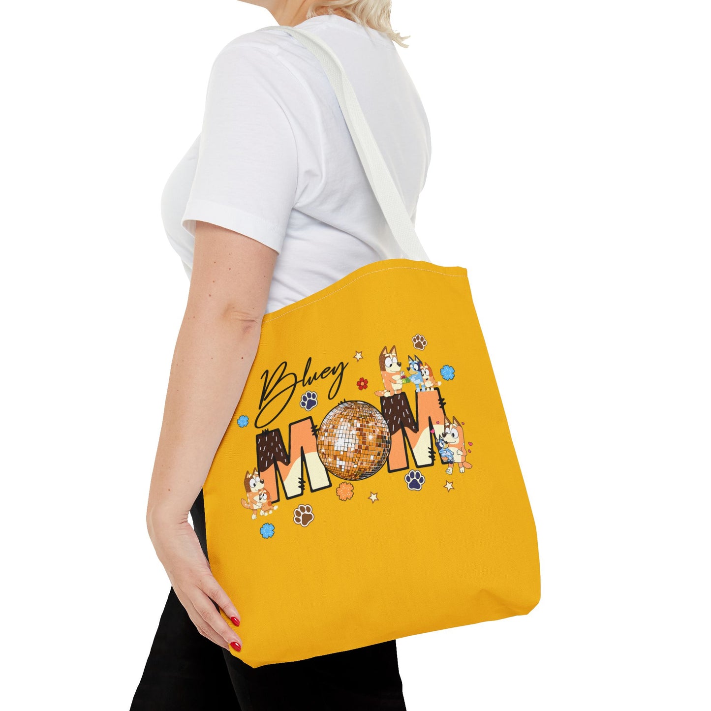 Princess Grace Bluey Mom Tote Bag Fun and Functional Gift for Dog Lovers