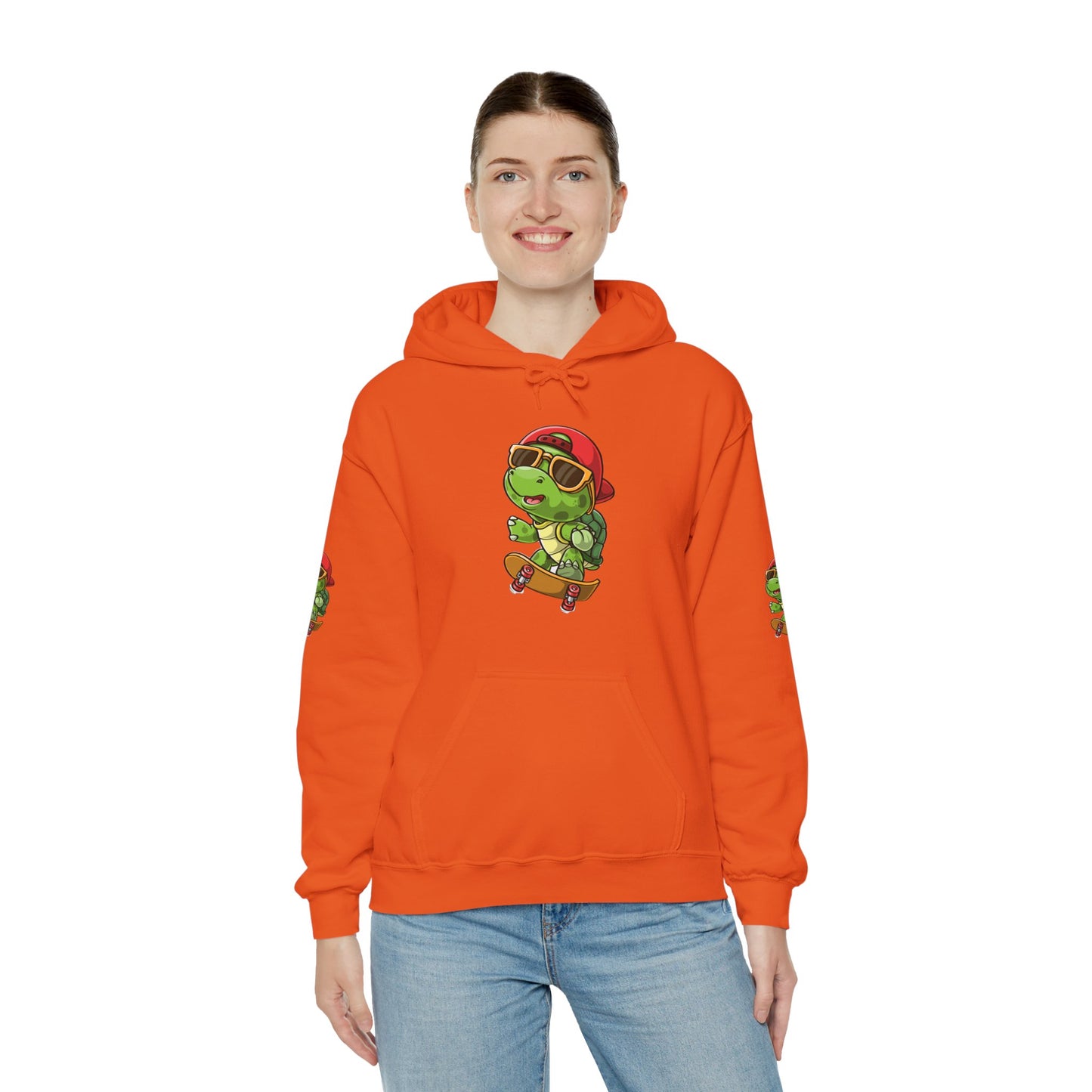 Princess Grace Cool Skateboarding Turtle Unisex Hoodie Fun and Stylish